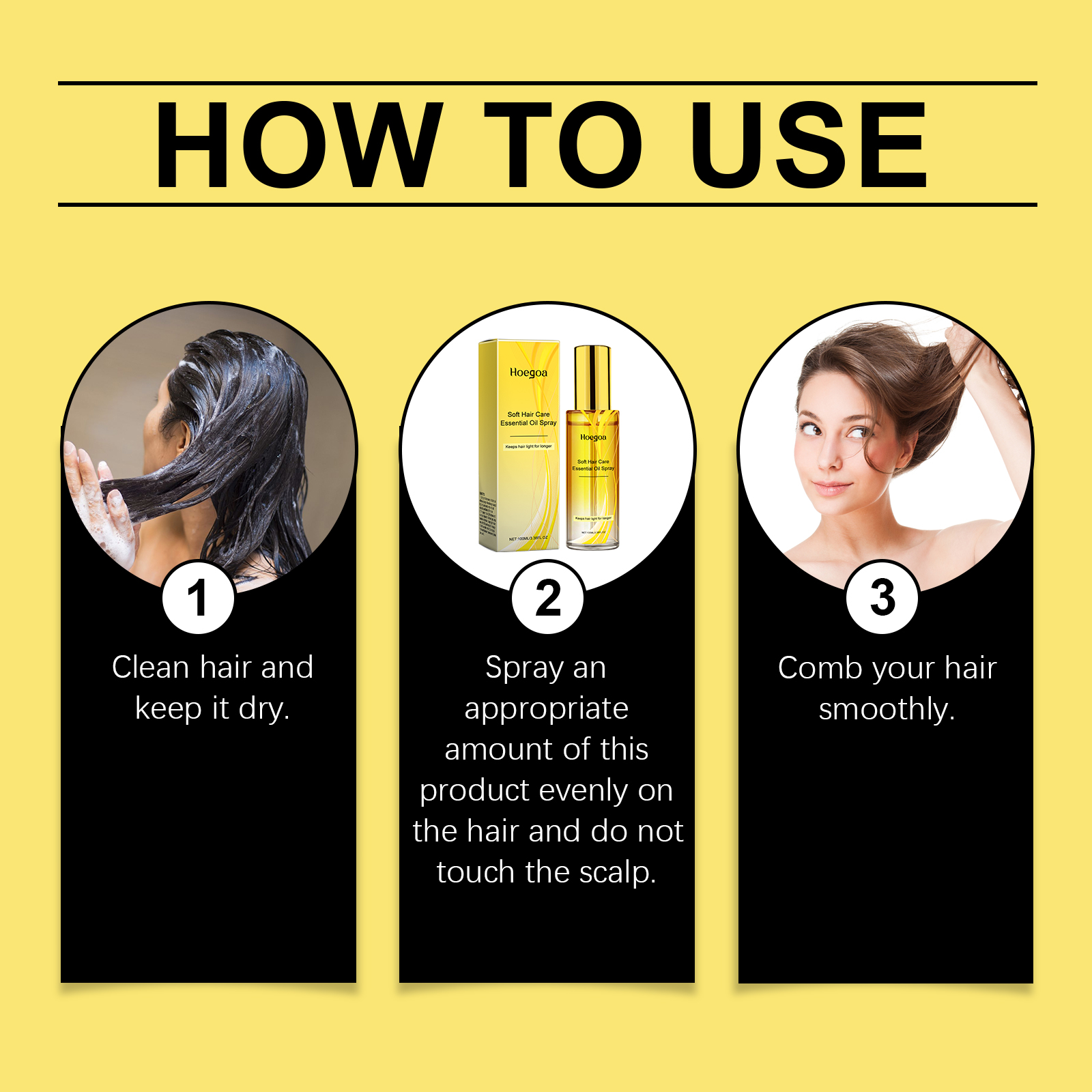 Hoegoa Hair Oils & Treatments hair treatment smooth oil 100ml | Premium Hair Care - Image 6