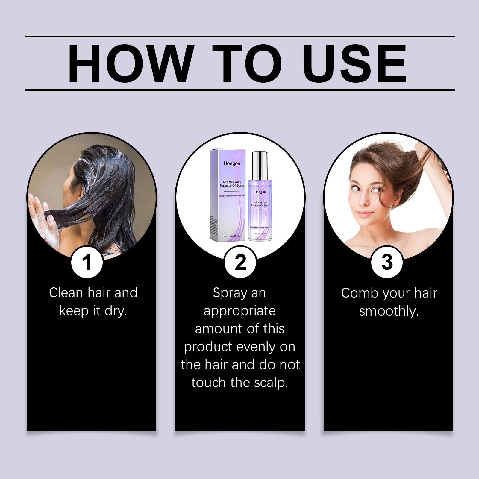 Hoegoa Hair Oils & Treatments smooth oil spray 100ml | Premium Hair Care - Image 6