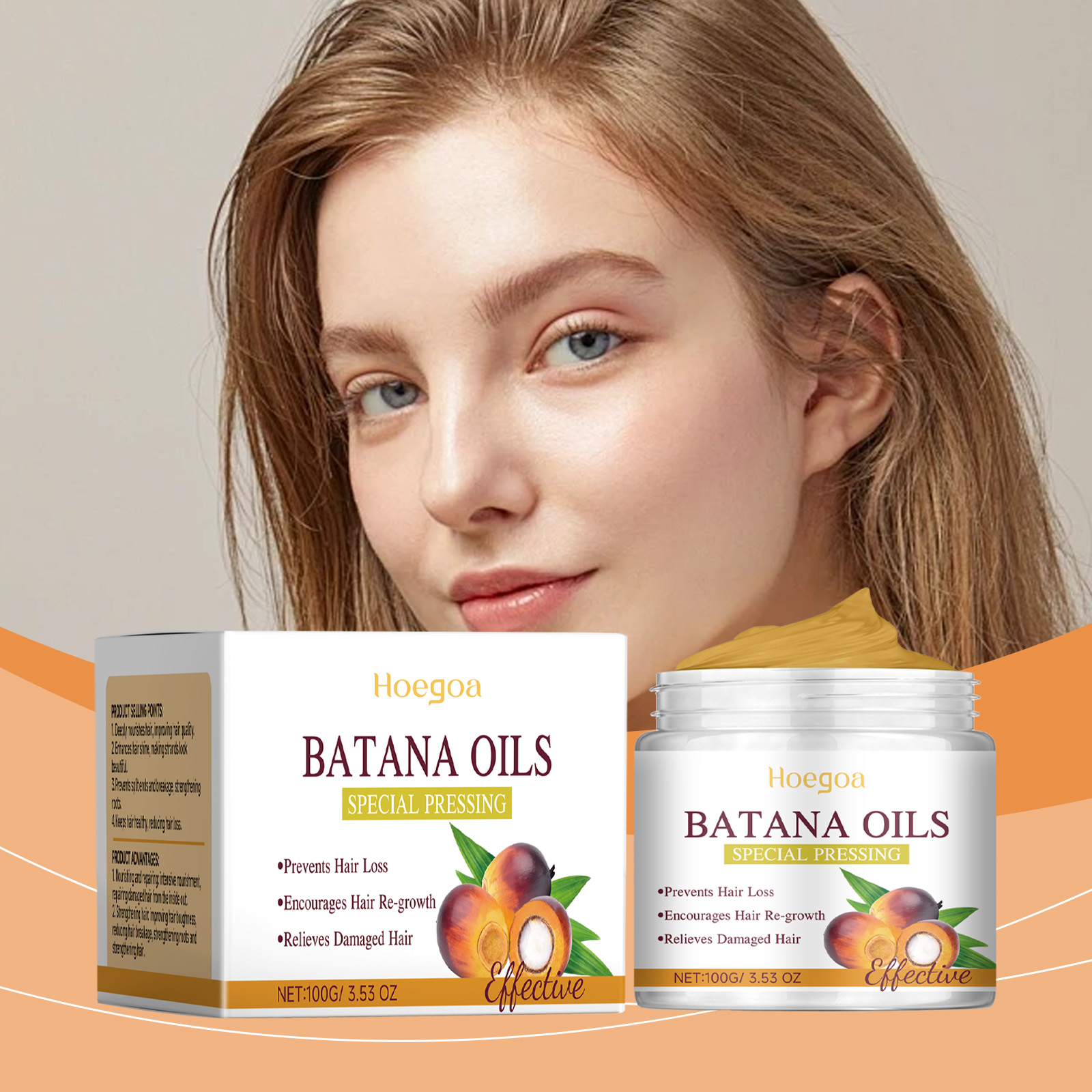 Hoegoa Hair Oils & Treatments hair care moisturizing smooth 100g | Premium Hair Care - Image 2