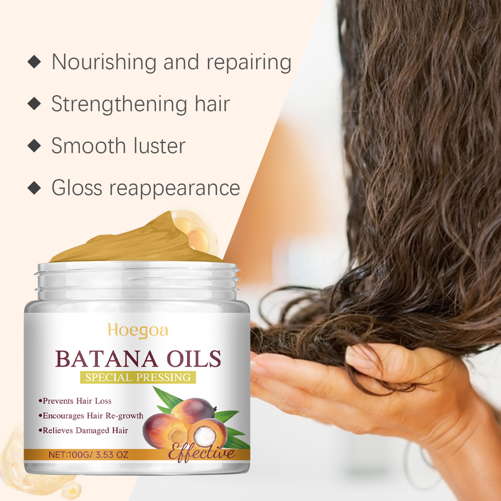 Hoegoa Hair Oils & Treatments hair care moisturizing smooth 100g | Premium Hair Care - Image 3