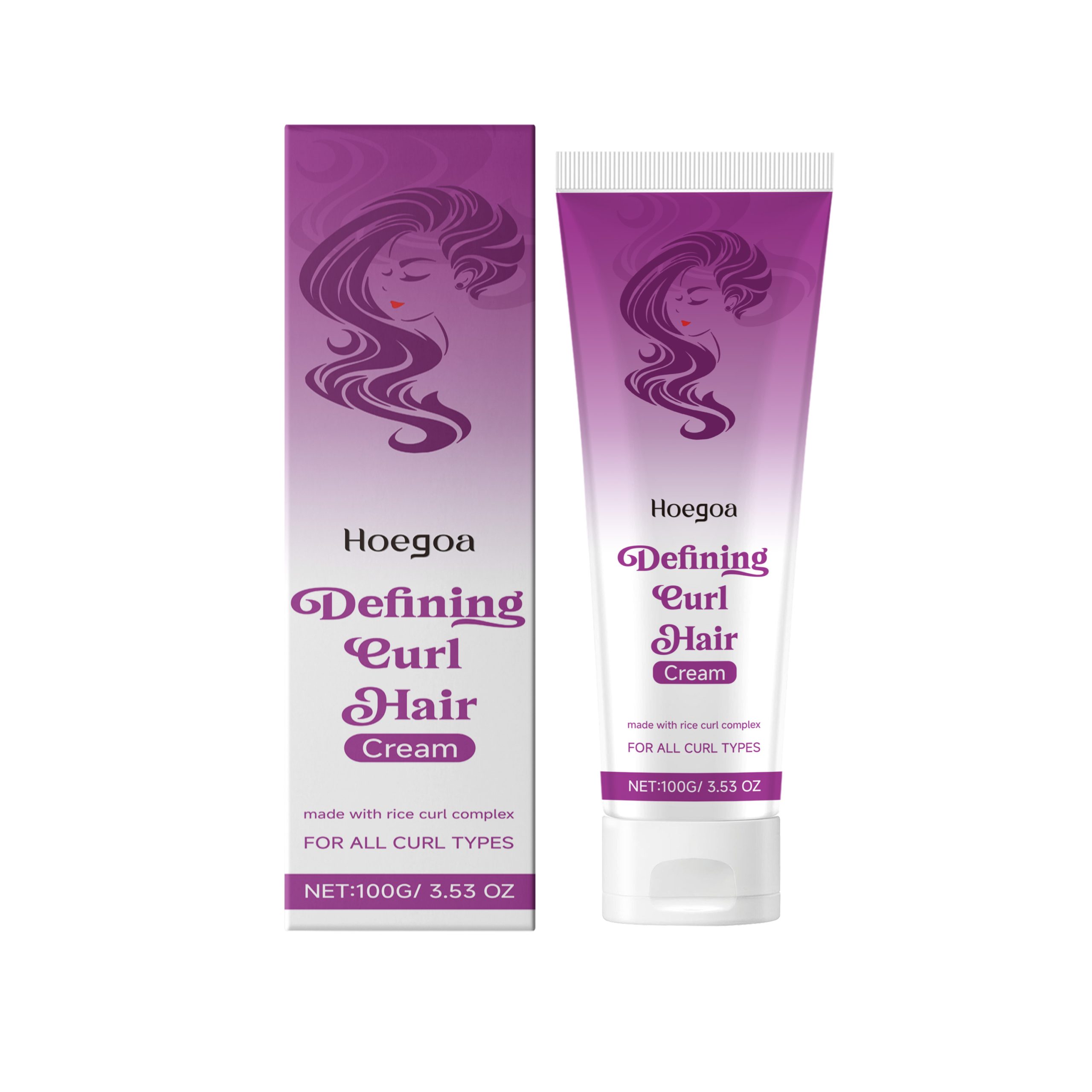 Hoegoa Hair Mousse & Gel styling curl defining shiny 100g | Premium Hair Care