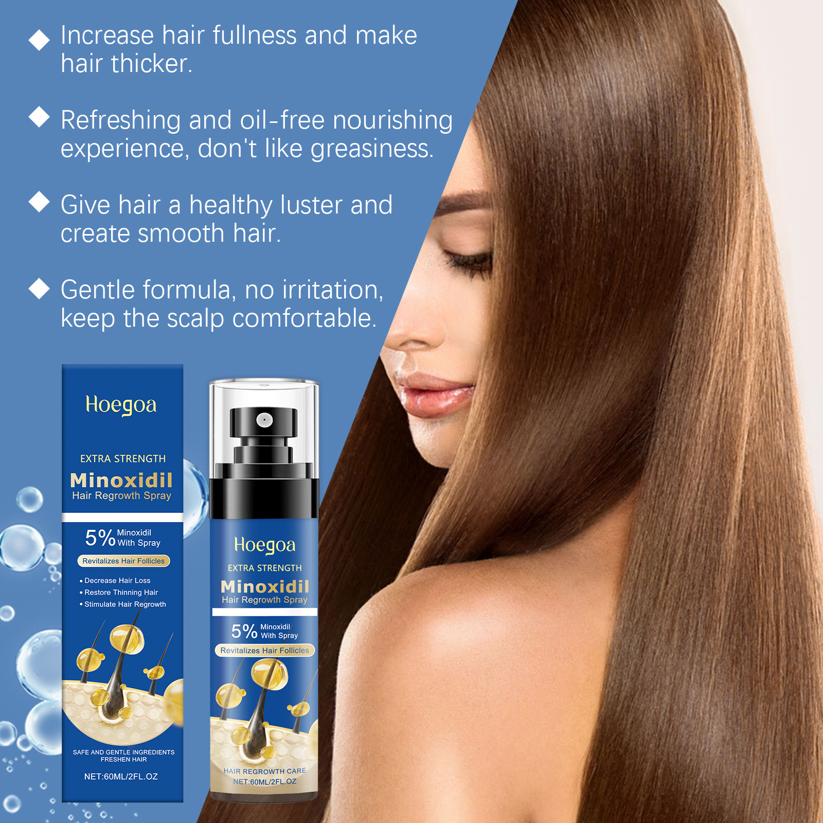 Hoegoa Hair Growth Products hair treatment moisturizing smooth 60ml | Premium Hair Care - Image 3