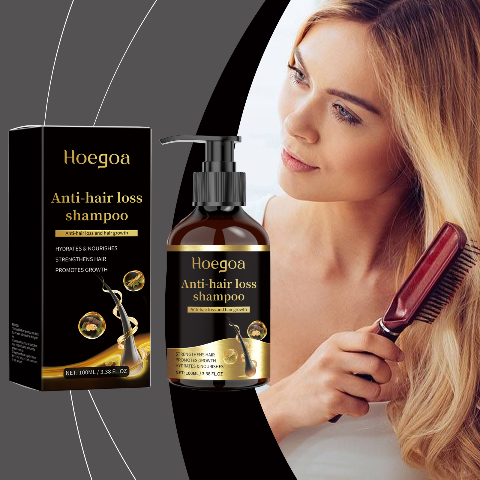 Hoegoa Shampoo shampoo moisturizing smooth 100ml | Premium Hair Care - Image 2