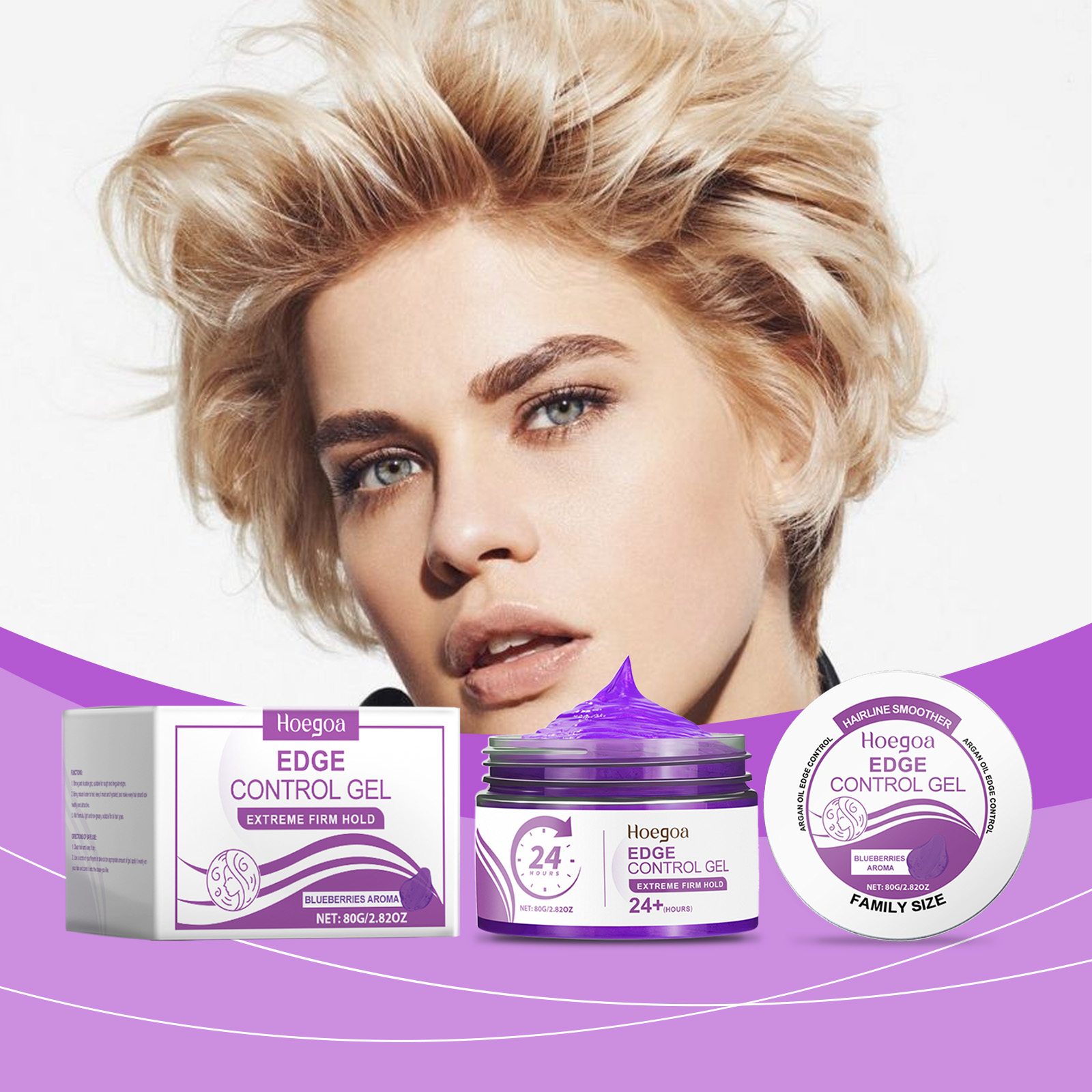 Hoegoa Hair Mousse & Gel smooth styling natural 80g | Premium Hair Care - Image 2