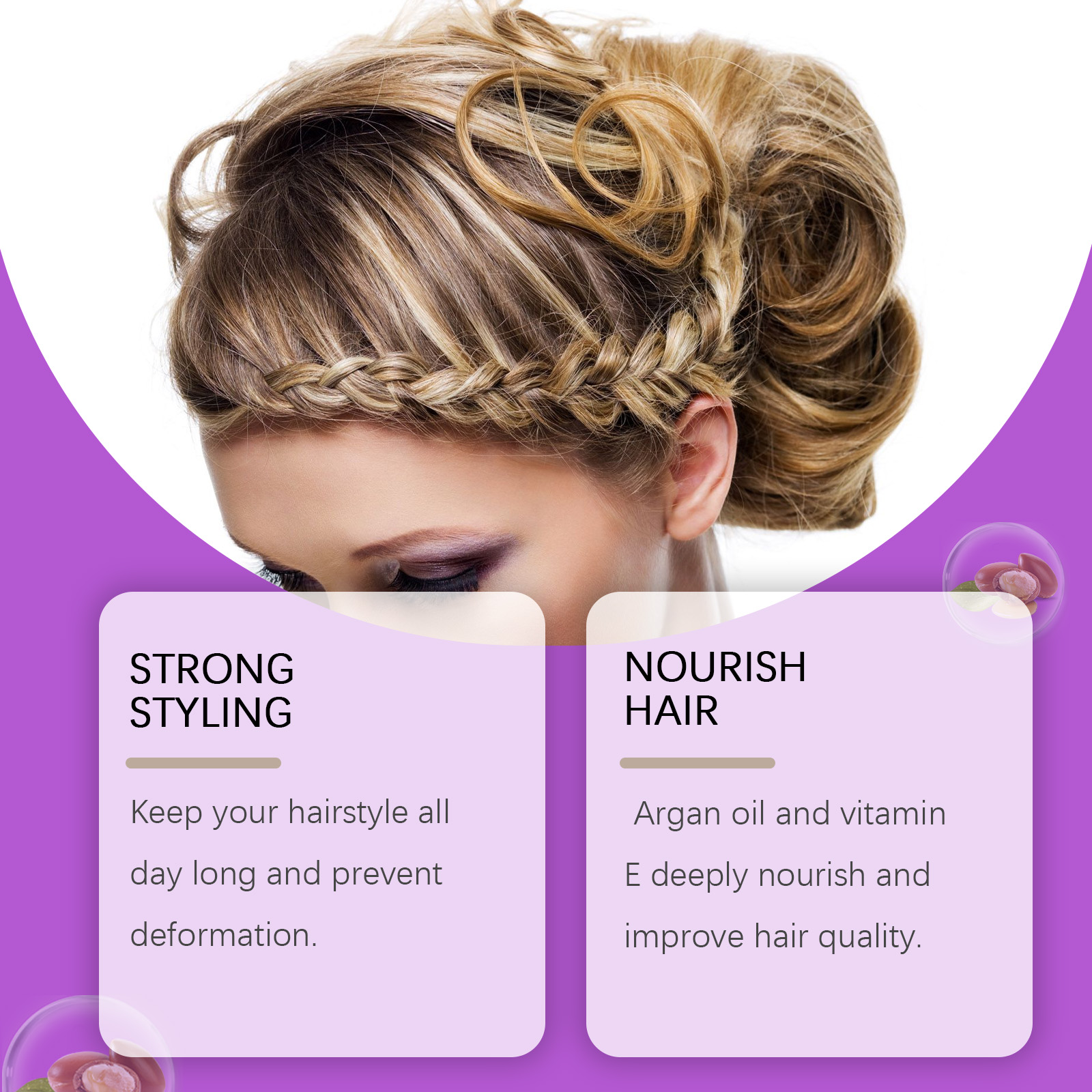 Hoegoa Hair Mousse & Gel smooth styling natural 80g | Premium Hair Care - Image 4