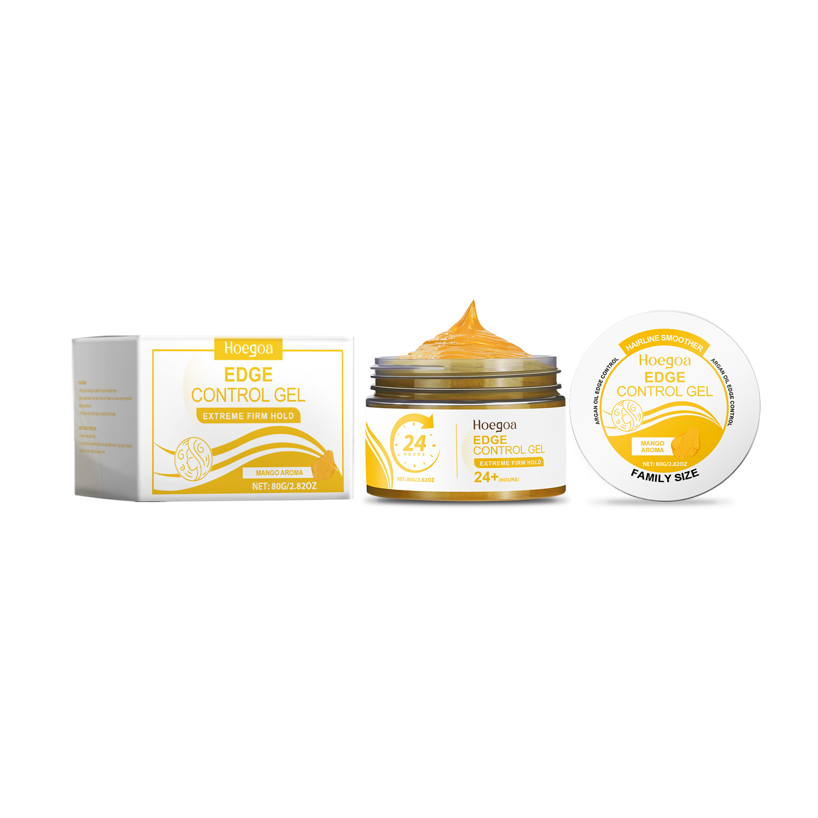 Hoegoa Hair Mousse & Gel styling natural 80g | Premium Hair Care