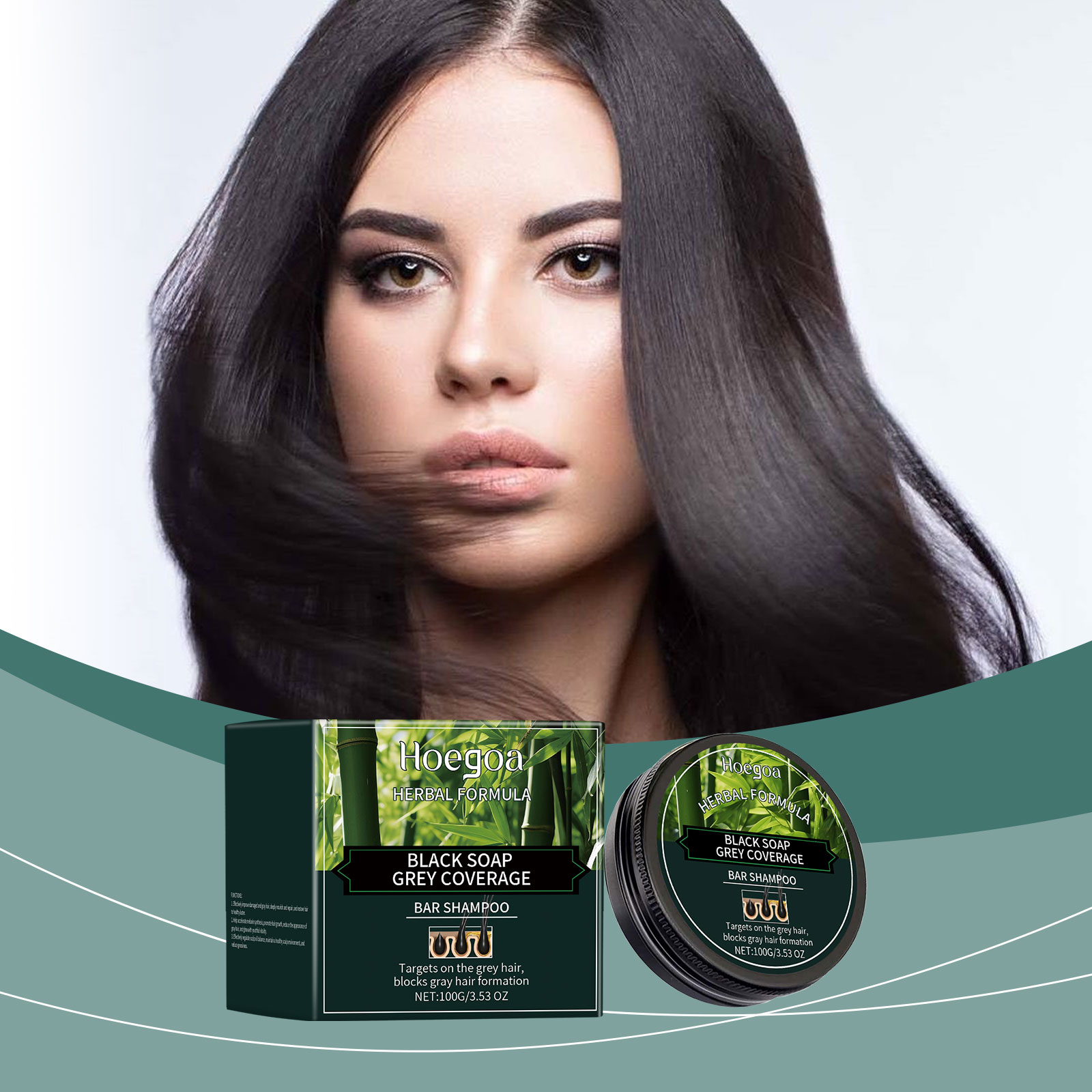 Hoegoa Gray Hair Treatment hair treatment shampoo smooth 100g | Premium Hair Care - Image 2
