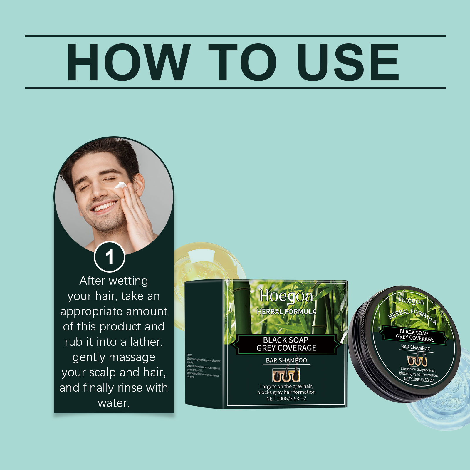 Hoegoa Gray Hair Treatment hair treatment shampoo smooth 100g | Premium Hair Care - Image 6