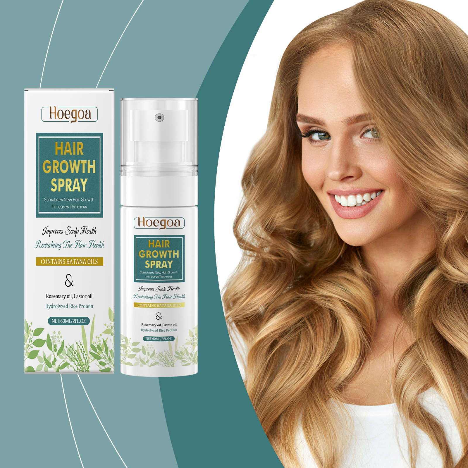 Hoegoa Hair Growth Products hair care hair treatment moisturizing 60ml | Premium Hair Care - Image 2