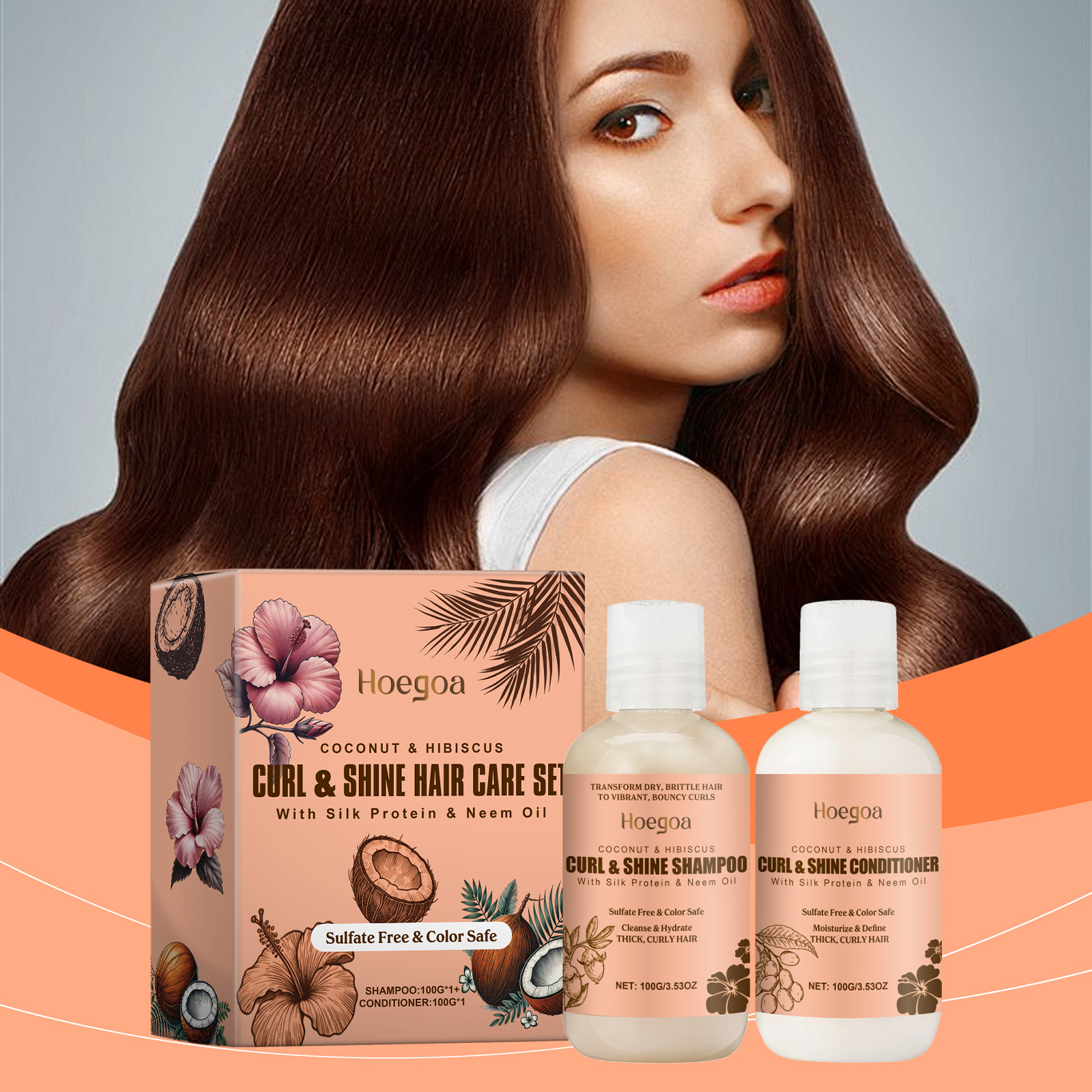 Hoegoa Shampoo hair treatment shampoo moisturizing 1set | Premium Hair Care - Image 2