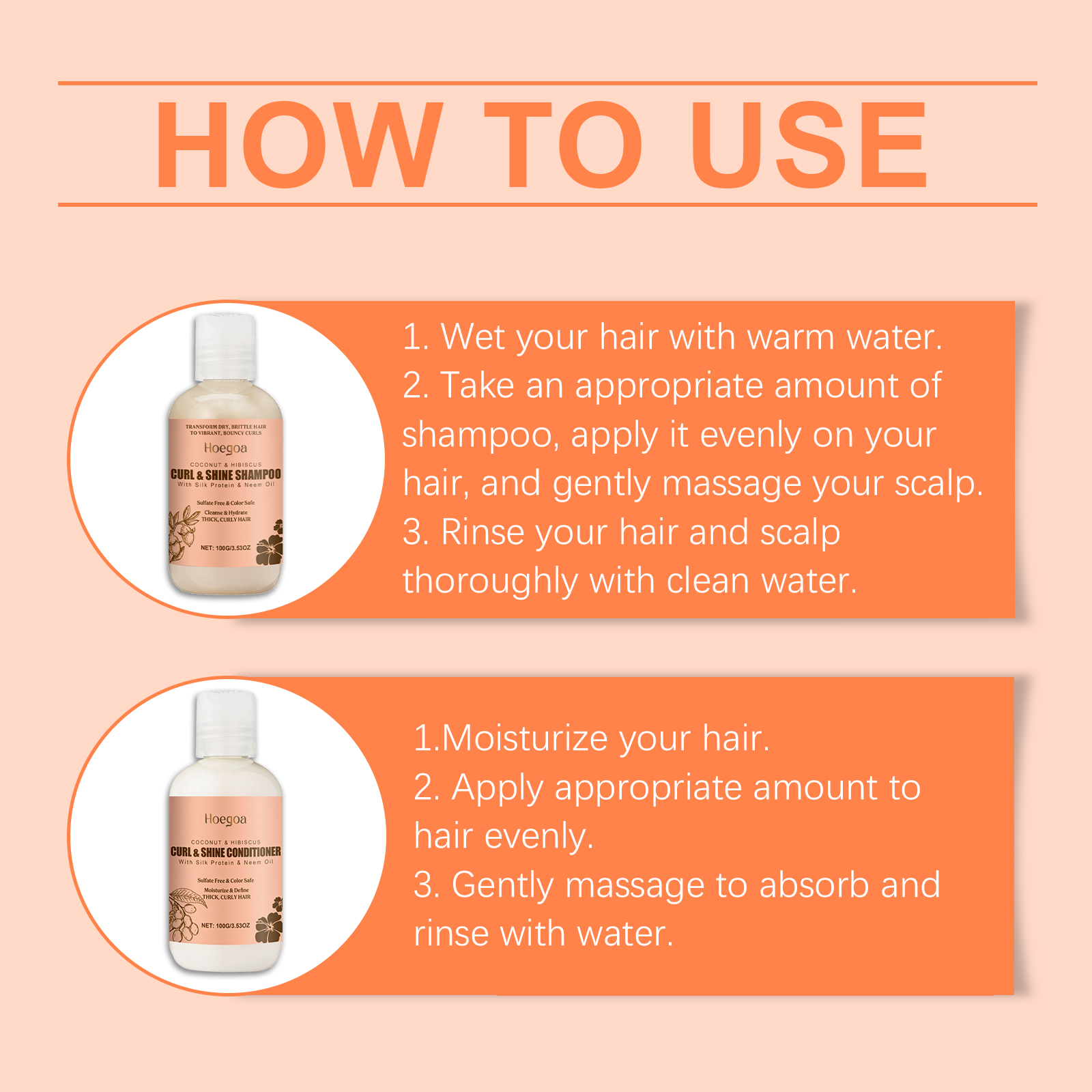 Hoegoa Shampoo hair treatment shampoo moisturizing 1set | Premium Hair Care - Image 6
