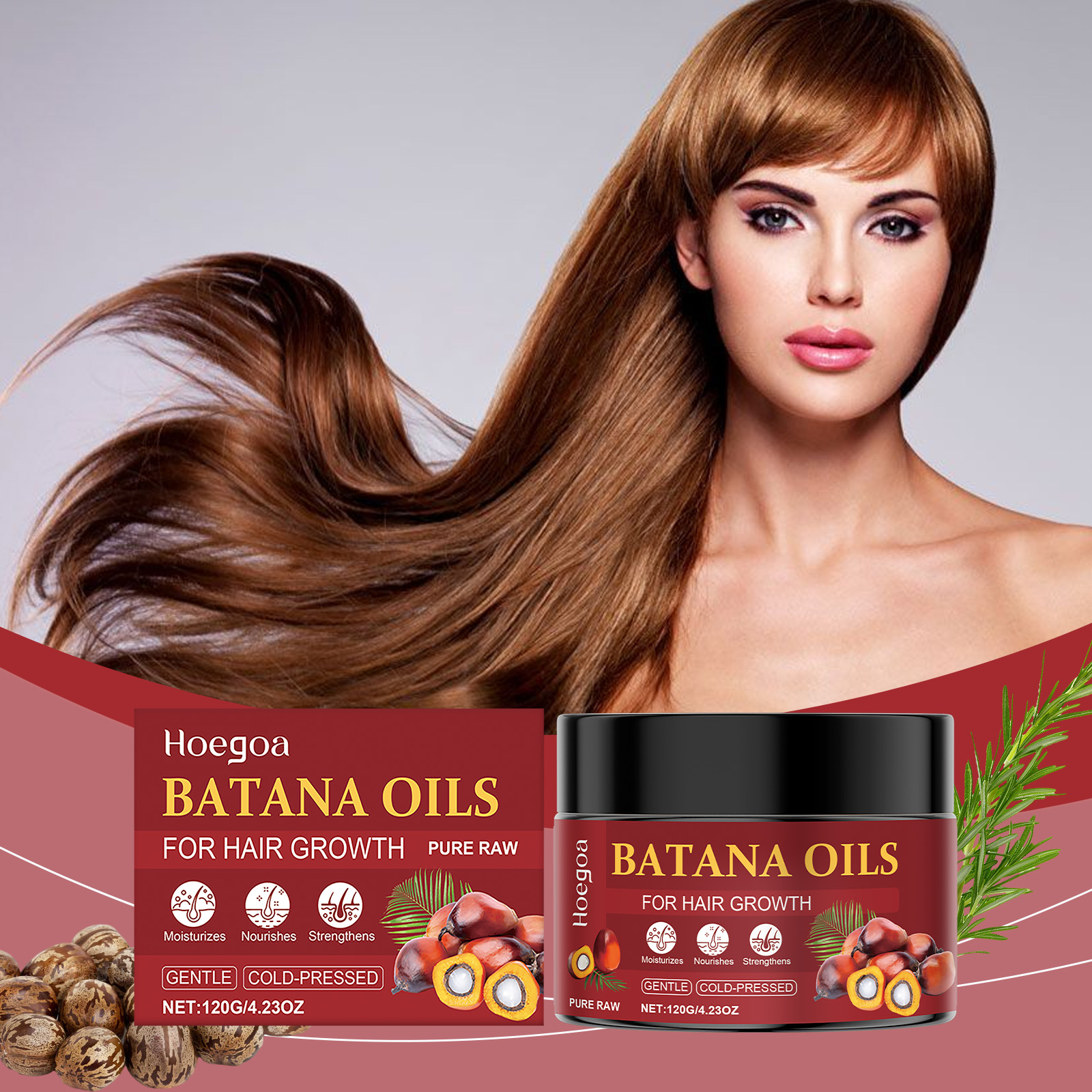 Hoegoa Hair Oils & Treatments moisturizing smooth hydrating 120g | Premium Hair Care - Image 2