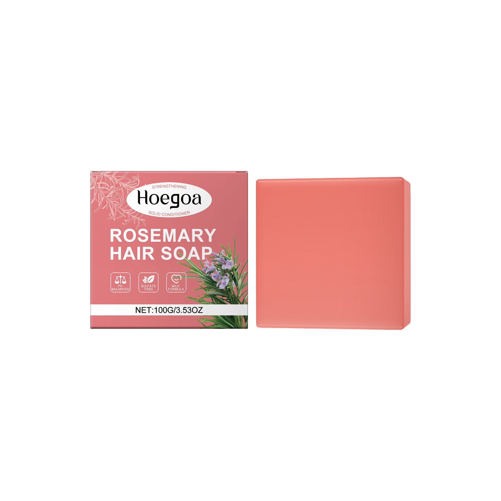 Hoegoa Shampoo Bars & Hair Soap hair treatment essence rosemary 100g | Premium Hair Care