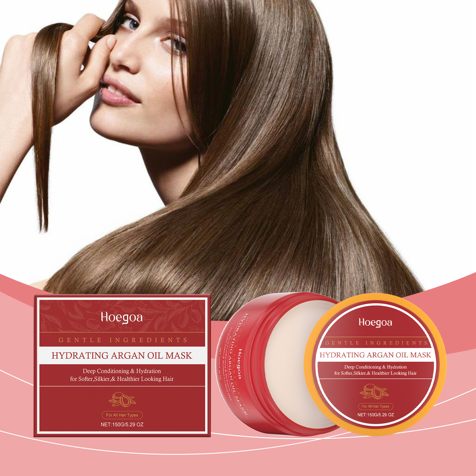 Hoegoa Hair Masks & Treatments moisturizing smooth hydrating 150g | Premium Hair Care - Image 2