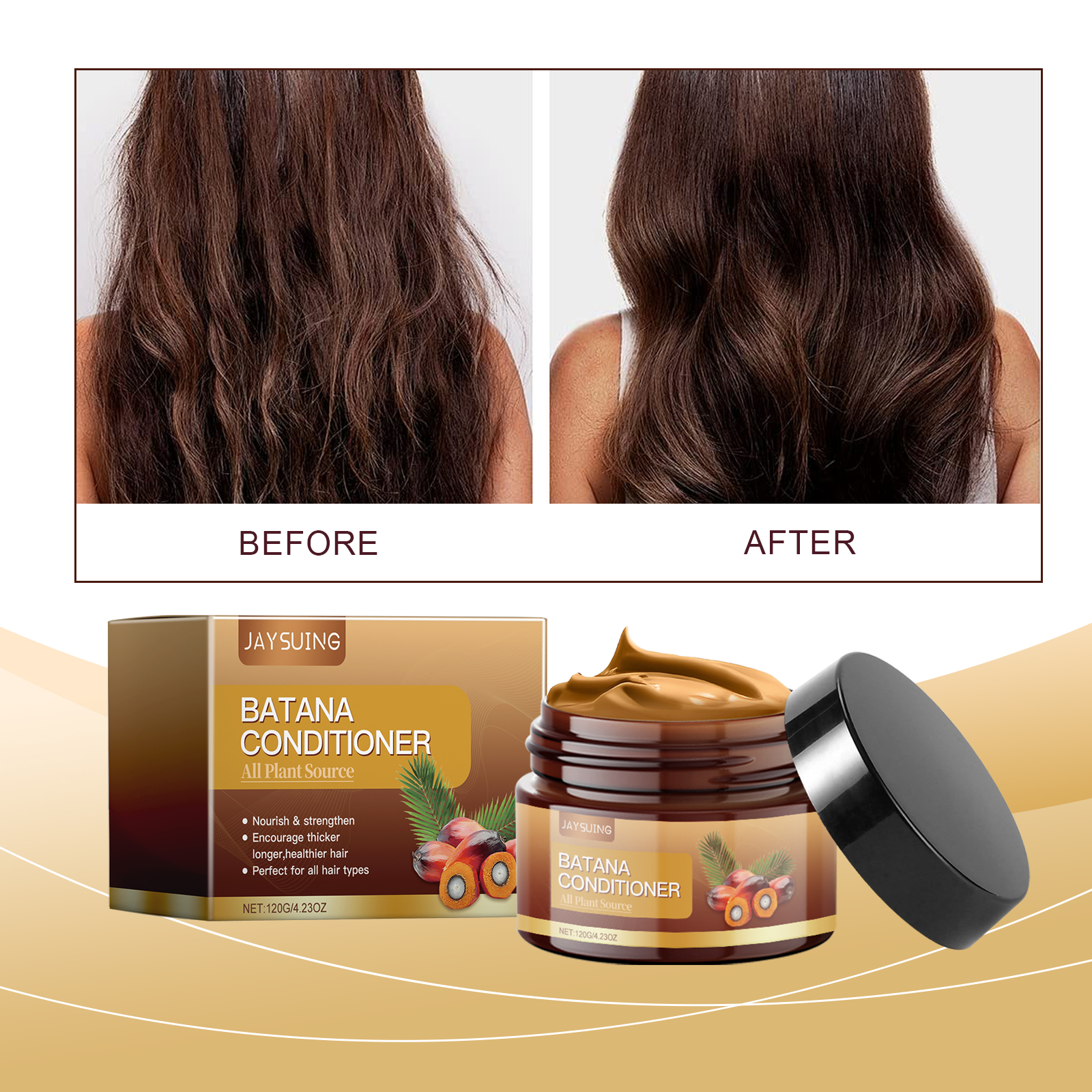 Jaysuing Conditioner hair treatment moisturizing smooth 120g | Premium Hair Care - Image 2