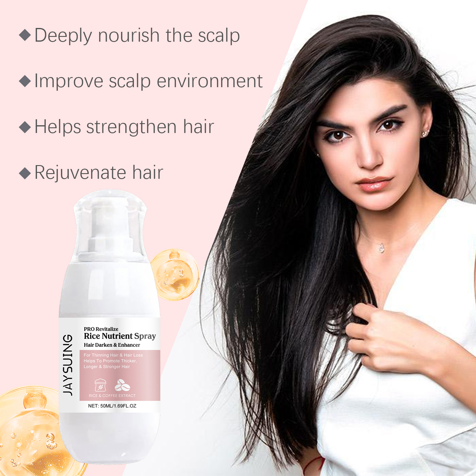 Jaysuing Hair Serums & Essences hair care smooth spray 50ml | Premium Hair Care - Image 3