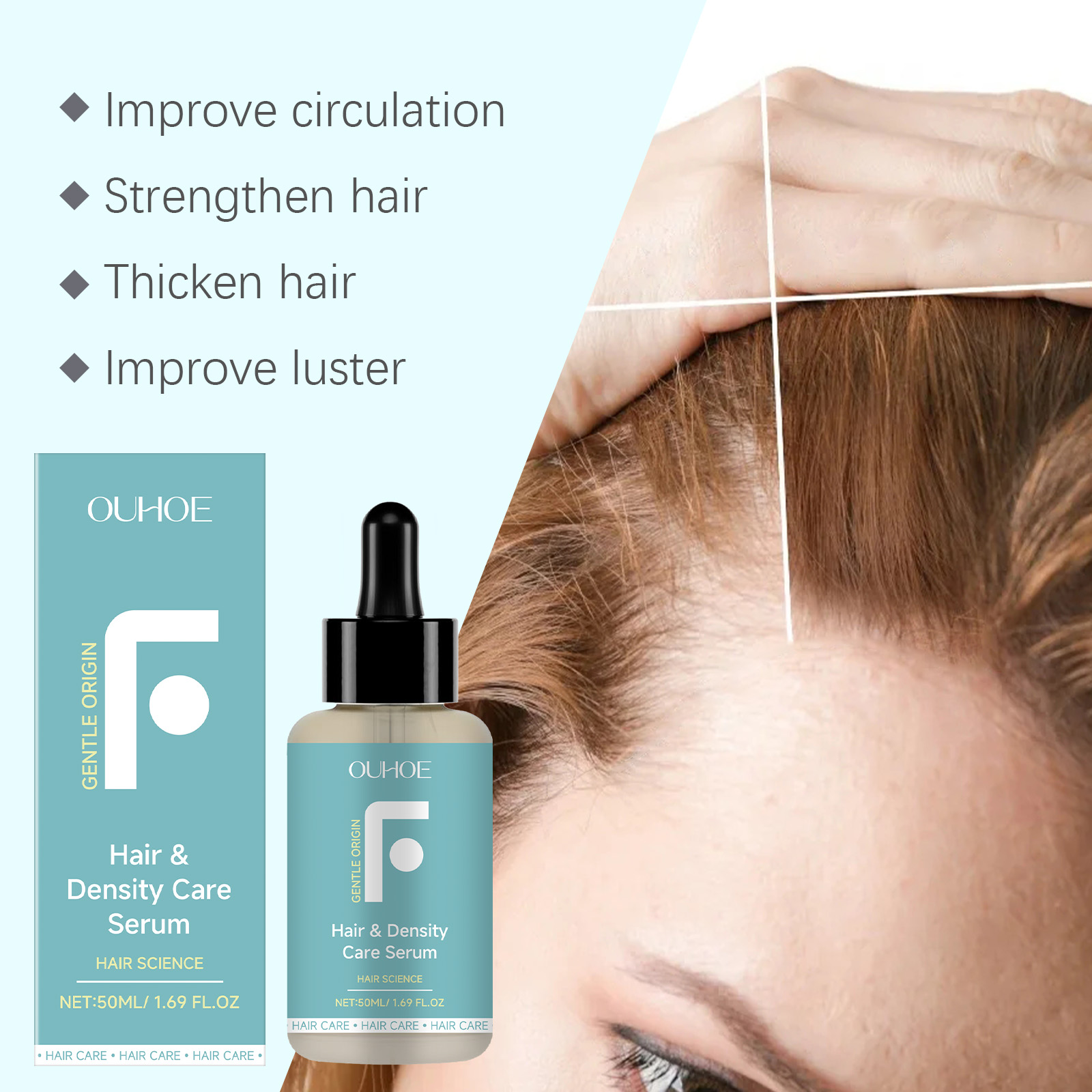 OUHOE Hair Serums & Essences hair care hair treatment smooth 50ml | Premium Hair Care - Image 4