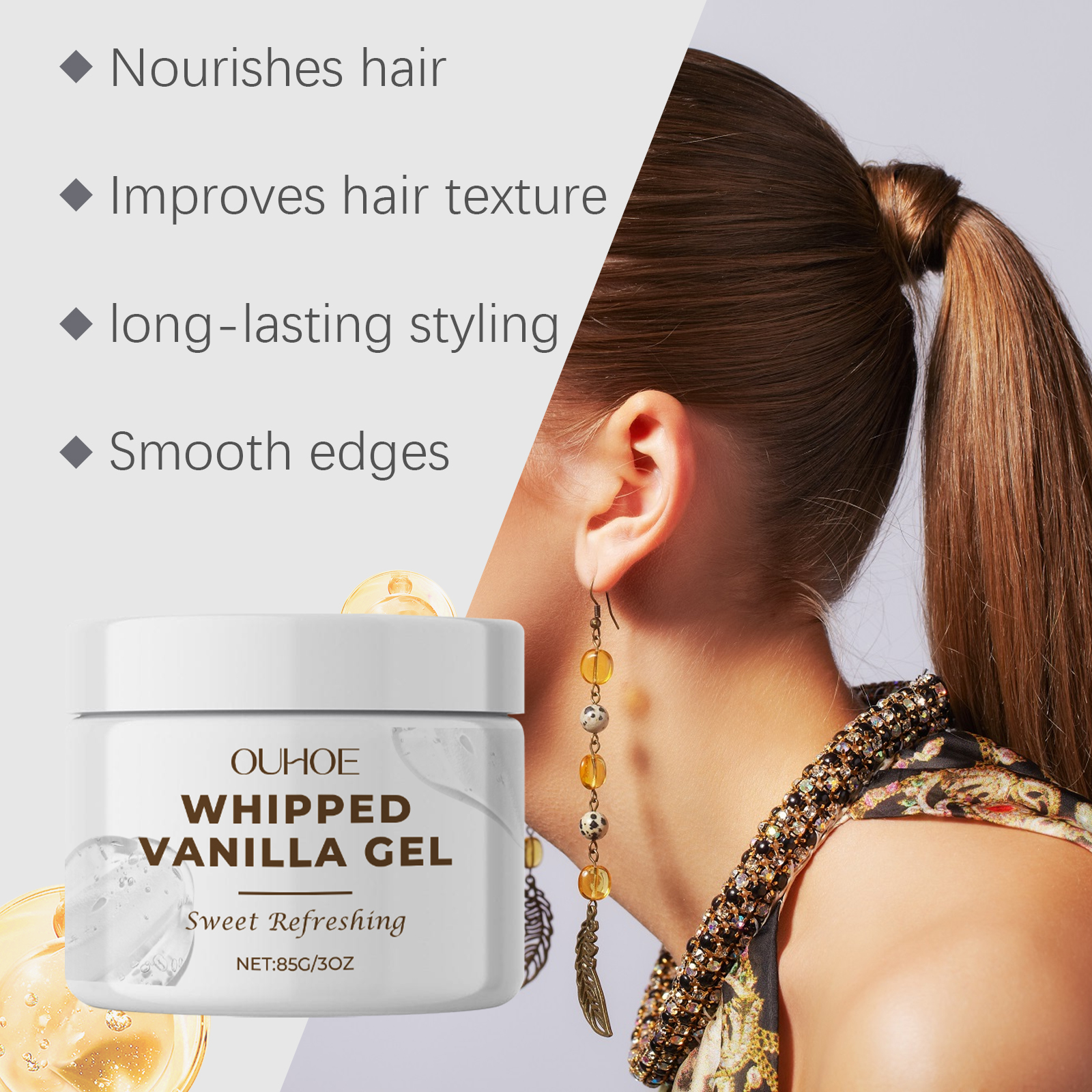 OUHOE Hair Serums & Essences moisturizing refreshing styling 85g | Premium Hair Care - Image 4