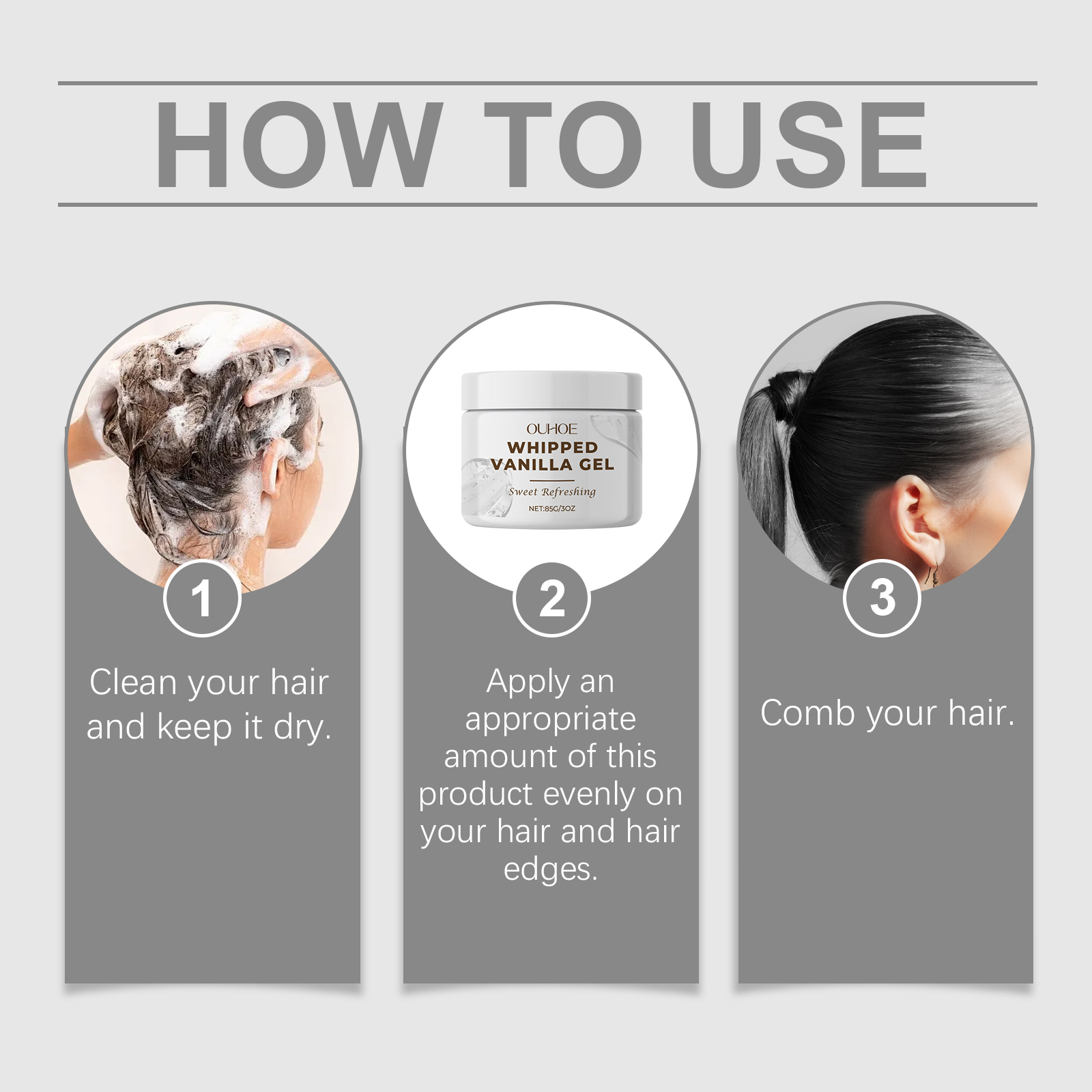 OUHOE Hair Serums & Essences moisturizing refreshing styling 85g | Premium Hair Care - Image 6