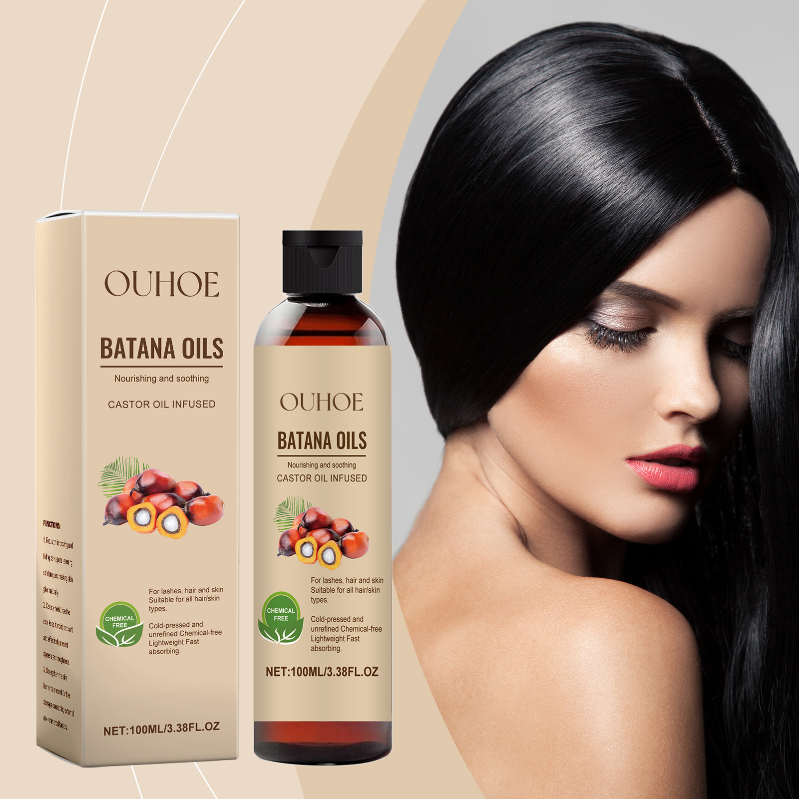 OUHOE Hair Oils & Treatments volumizing repair scalp 100ml | Premium Hair Care - Image 2