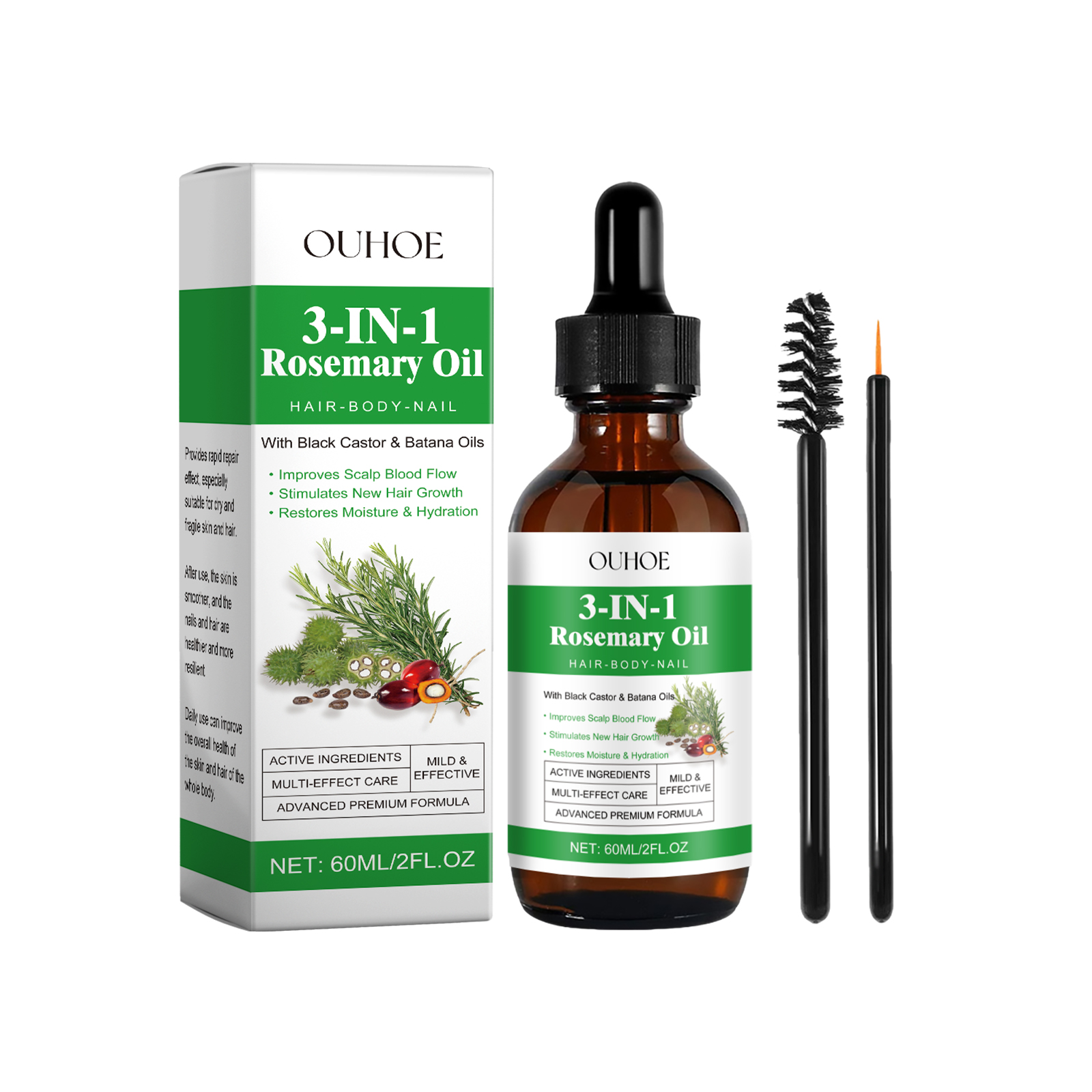 OUHOE Hair Oils & Treatments hydrating essence rosemary 1set | Premium Hair Care