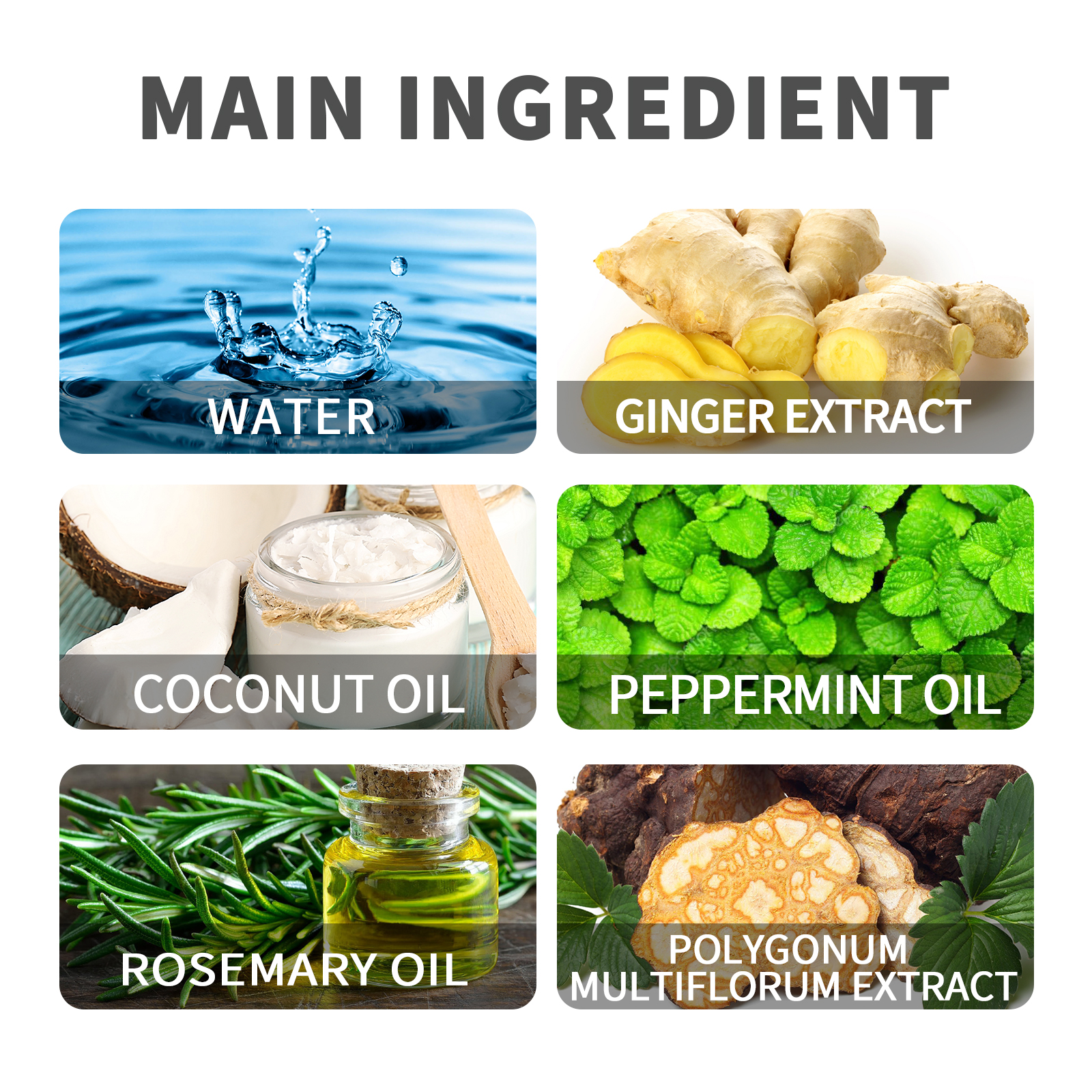 Rosemary castor and peppermint oils for thinning hair comparison