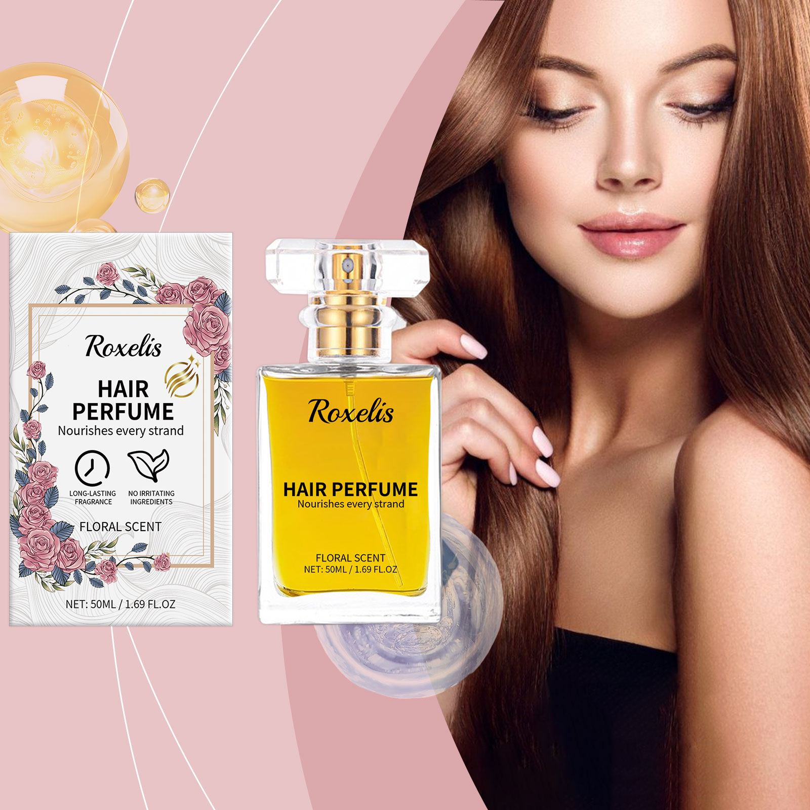 Roxelis Hair Oils & Treatments hydrating oil spray 50ml | Premium Hair Care - Image 2