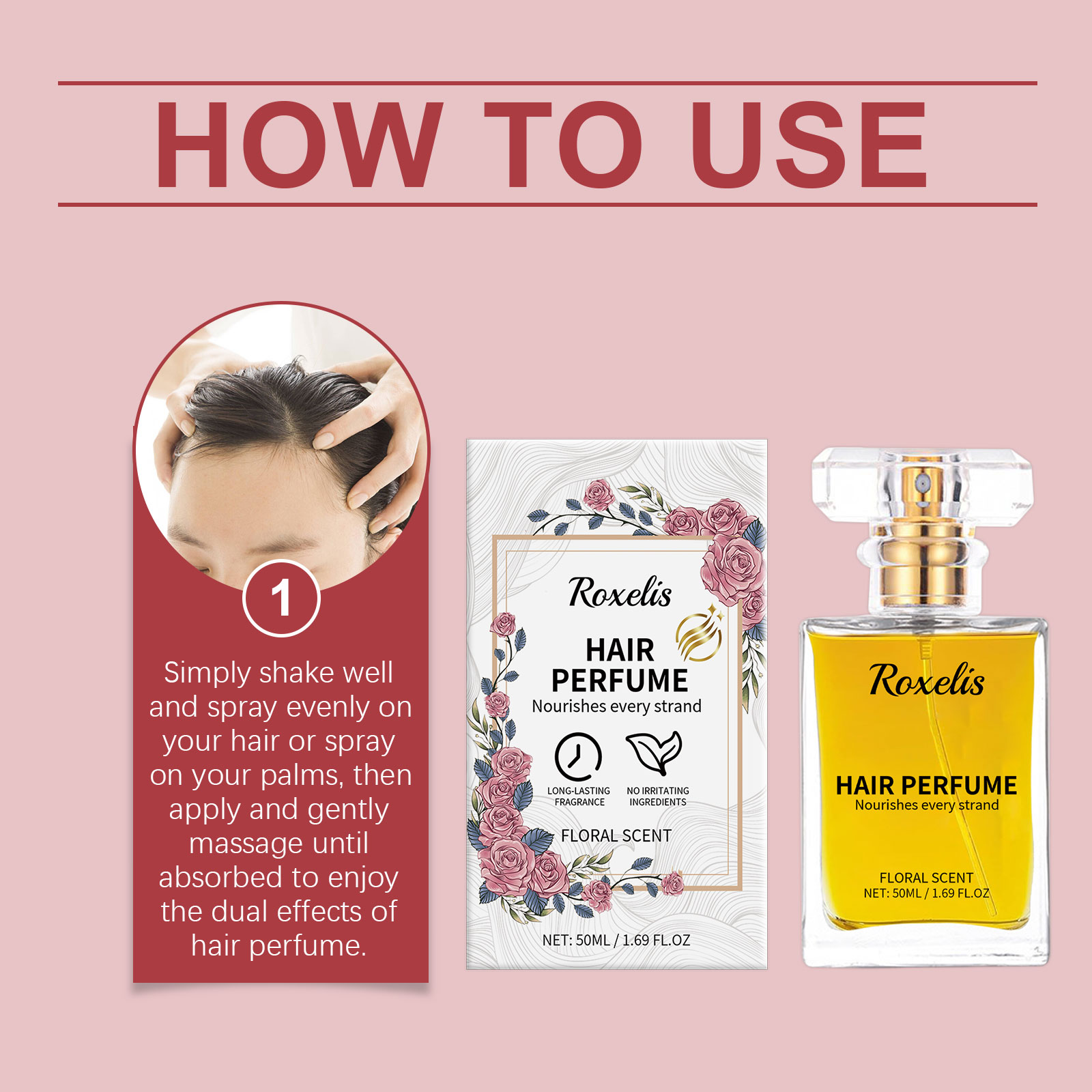 Roxelis Hair Oils & Treatments hydrating oil spray 50ml | Premium Hair Care - Image 6