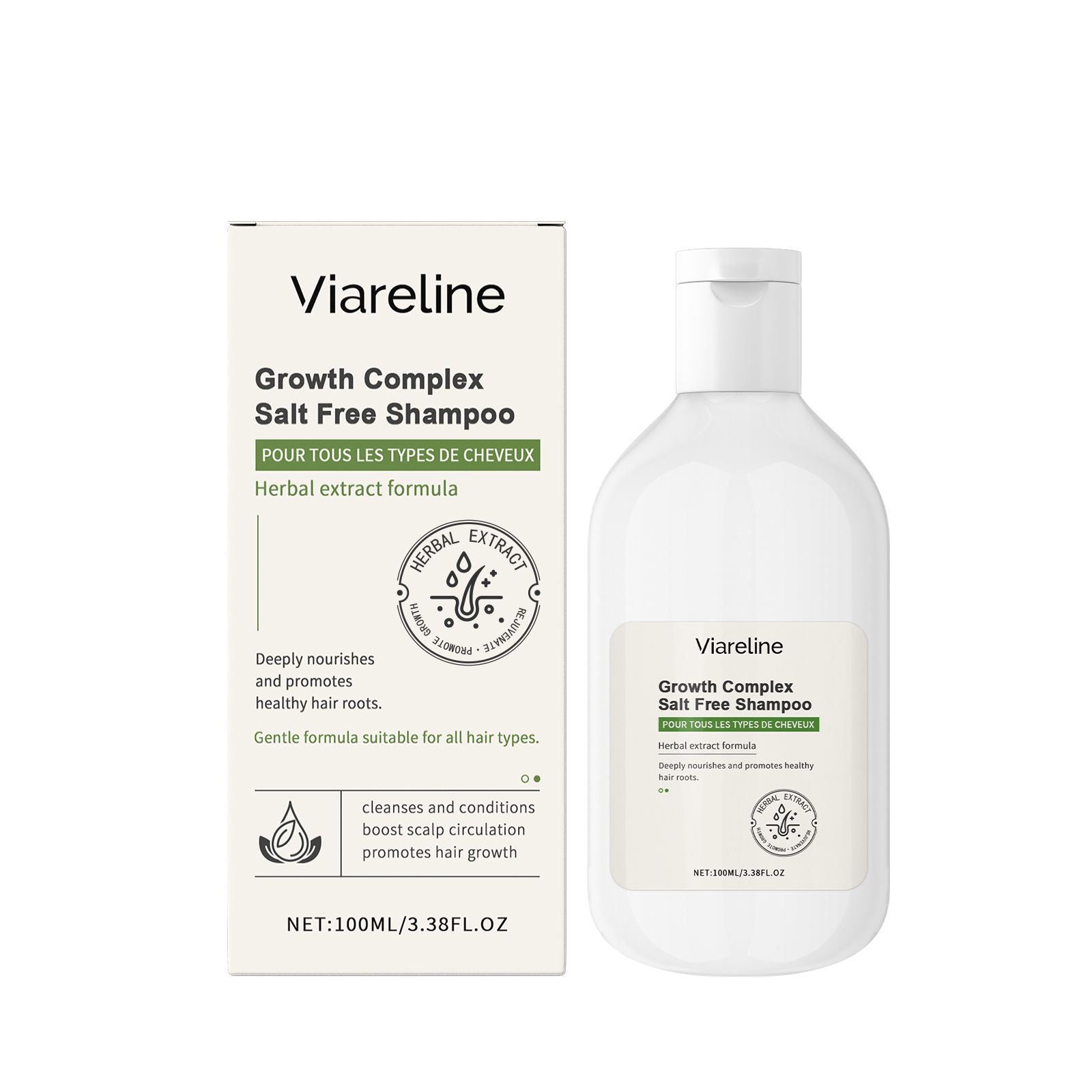 Viareline Shampoo hair treatment shampoo scalp 100ml | Premium Hair Care