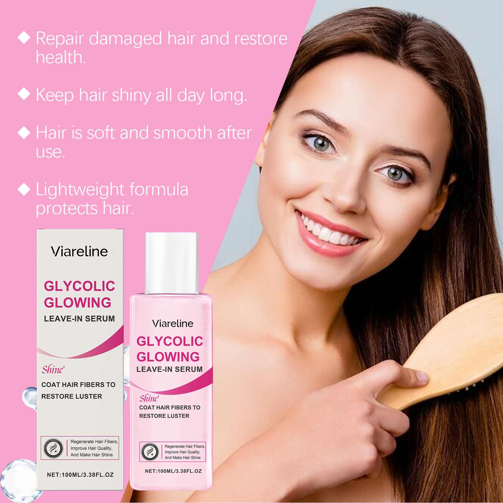 Viareline Hair Serums & Essences hair treatment leave-in essence 100ml | Premium Hair Care - Image 4