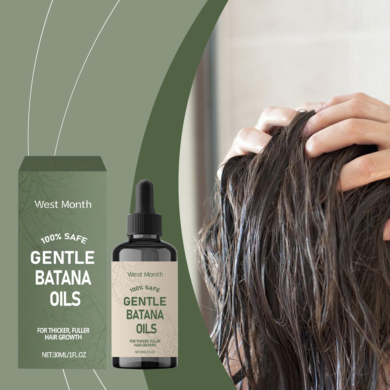 West&Month Hair Oils & Treatments hair care hair treatment oil 30ml | Premium Hair Care - Image 2