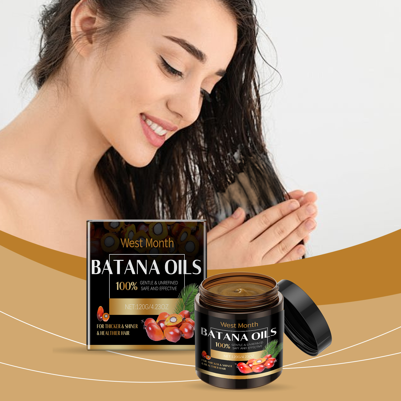 West&Month Hair Masks & Treatments hair care hair treatment smooth 120g | Premium Hair Care - Image 2