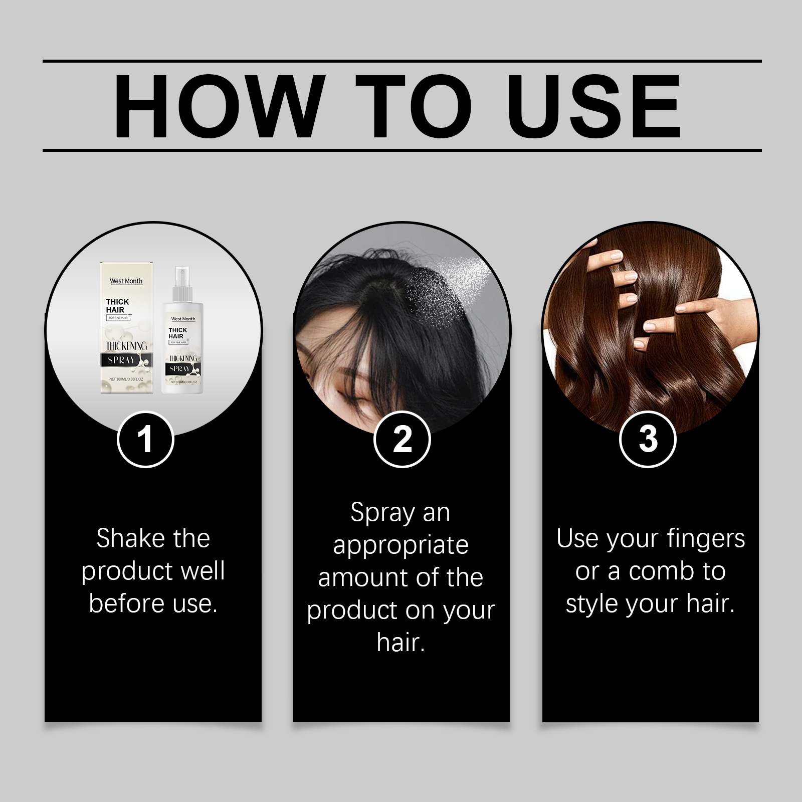 West&Month Hair Mousse & Gel moisturizing volumizing oil control 100ml | Premium Hair Care - Image 6