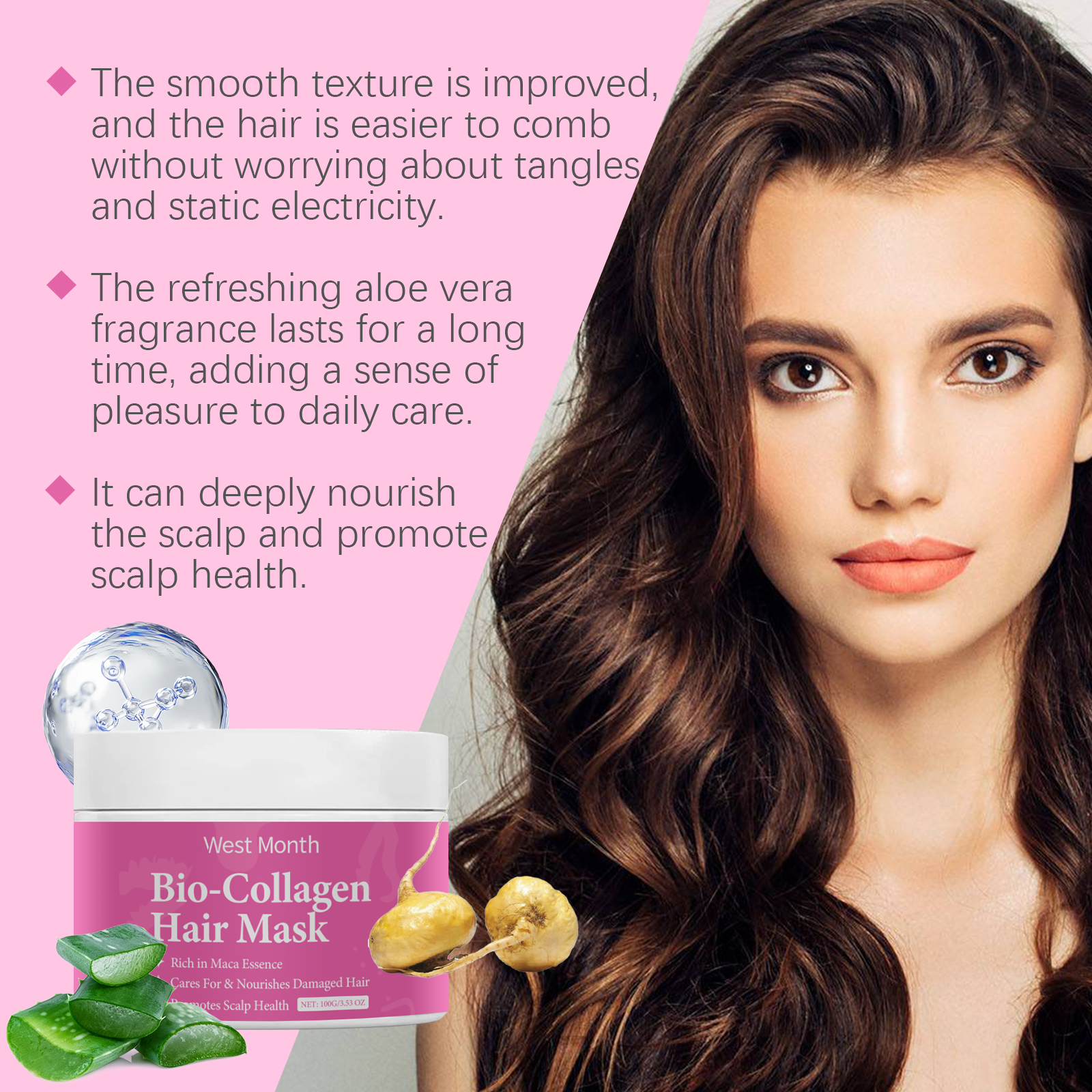 West&Month Hair Masks & Treatments hair care hair treatment smooth 100g | Premium Hair Care - Image 4