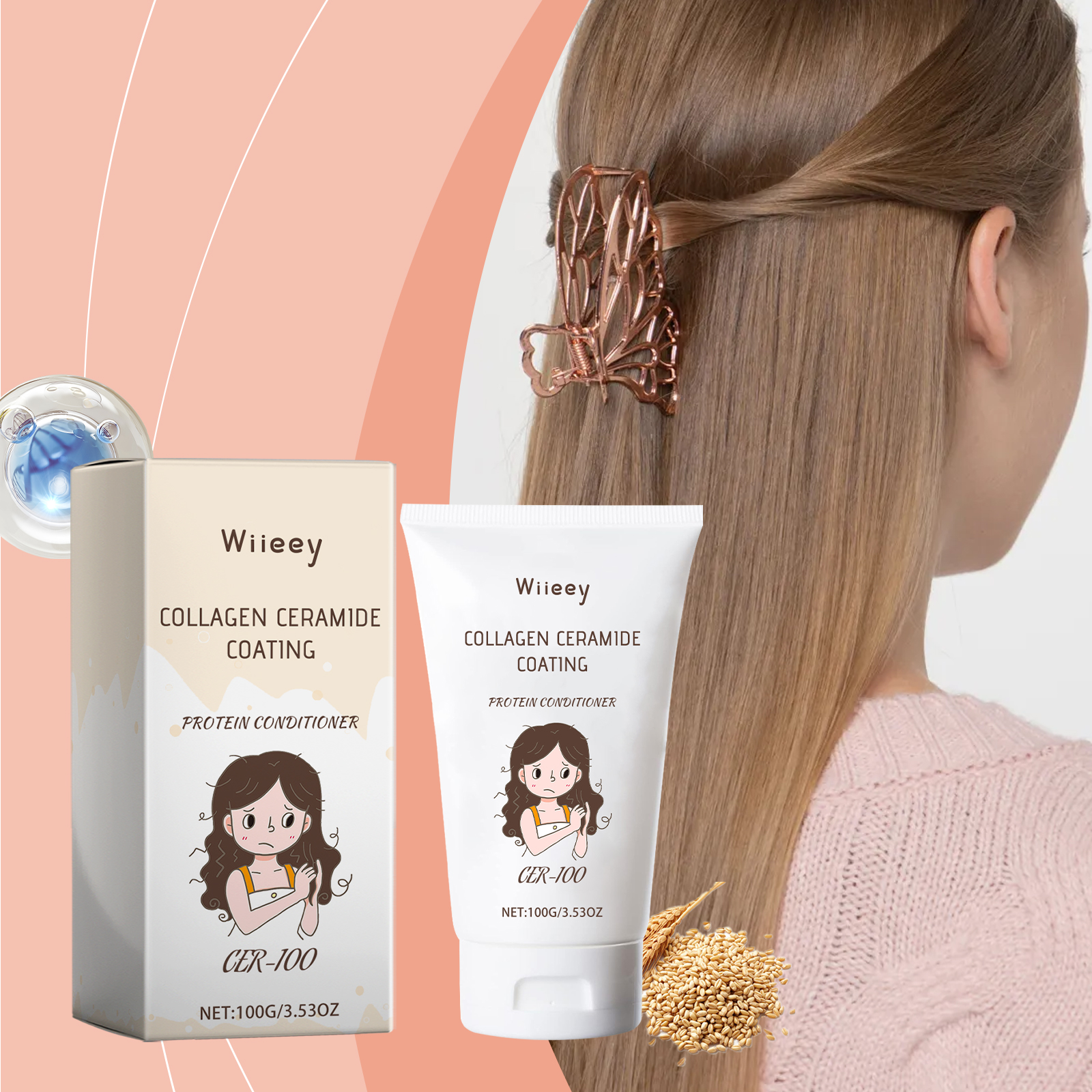 Wiieey Conditioner hair care hair treatment repair 100g | Premium Hair Care - Image 2