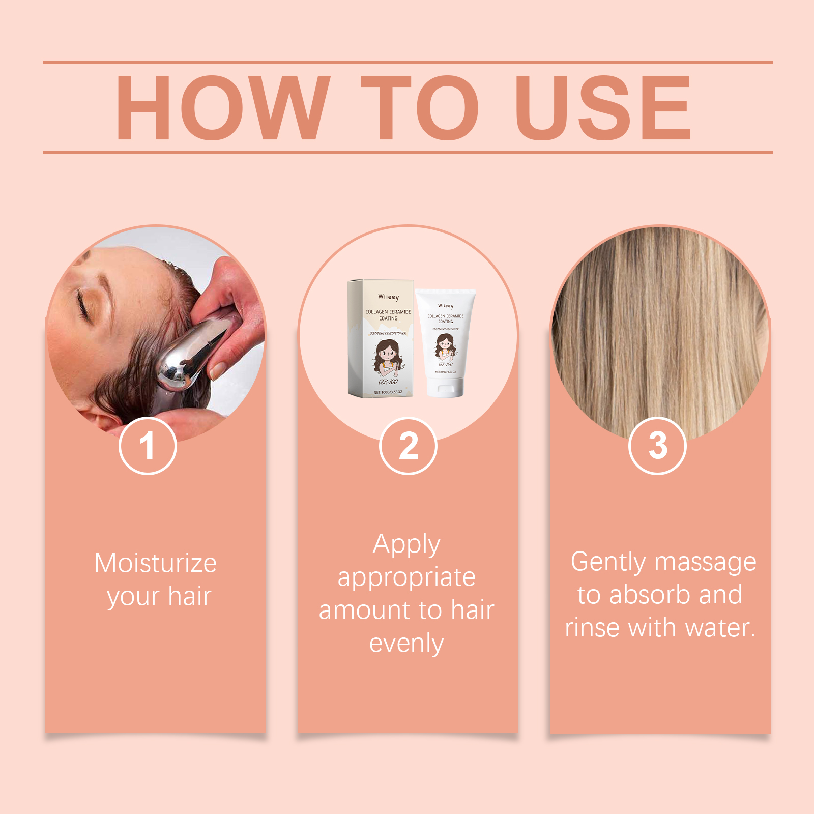 Wiieey Conditioner hair care hair treatment repair 100g | Premium Hair Care - Image 6