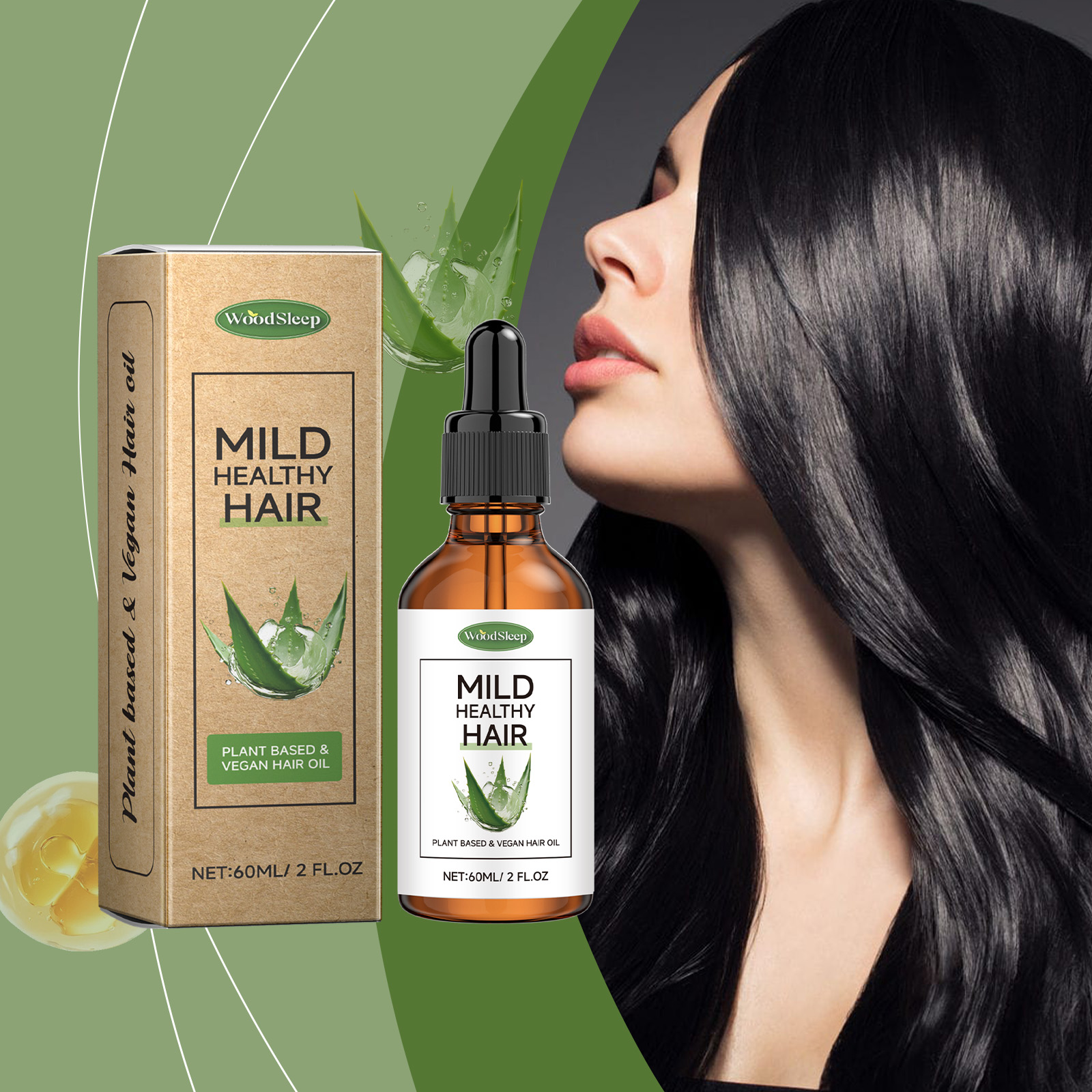 WoodSleep Hair Oils & Treatments hair treatment moisturizing smooth 60ml | Premium Hair Care - Image 2