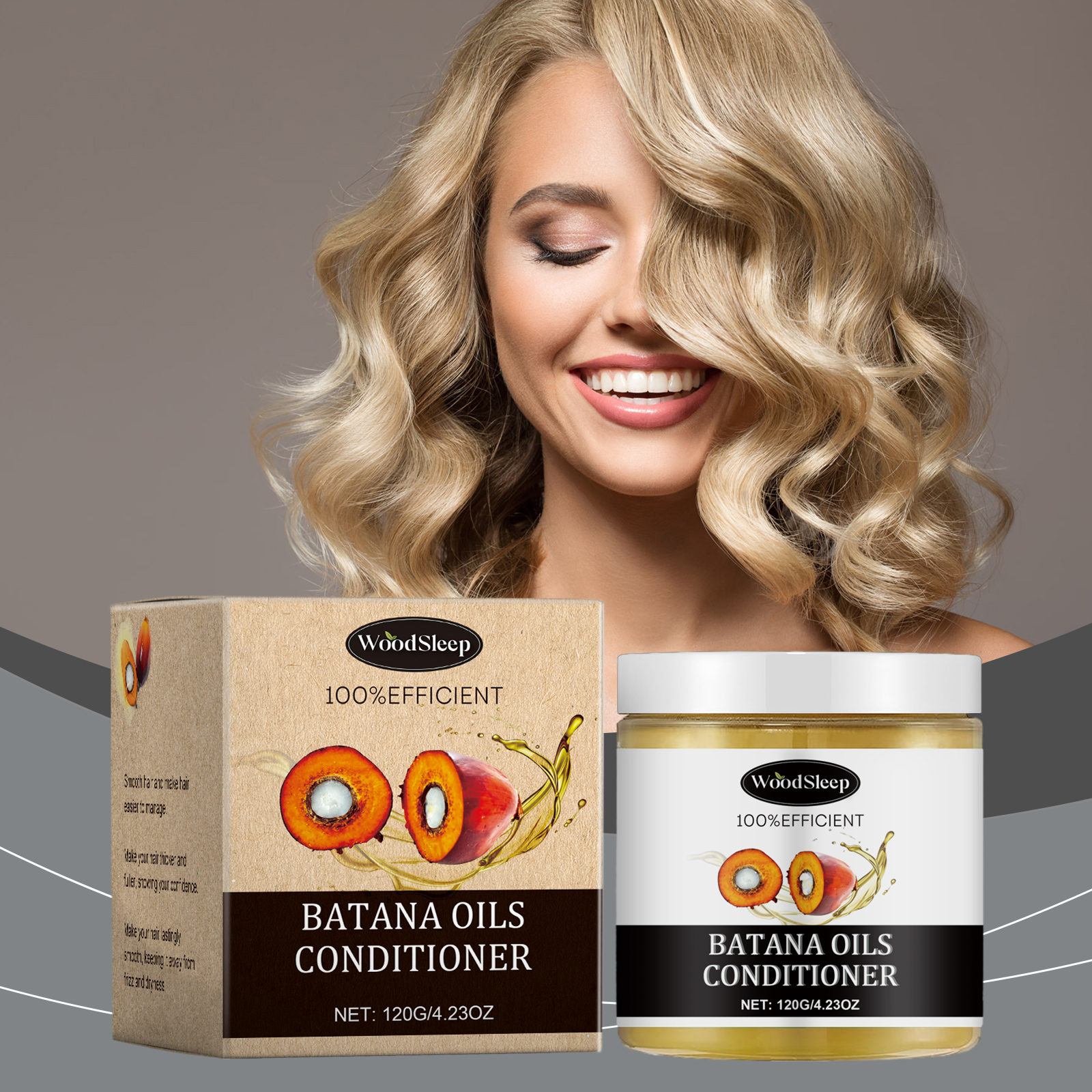 WoodSleep Conditioner hair treatment moisturizing smooth 120g | Premium Hair Care - Image 2