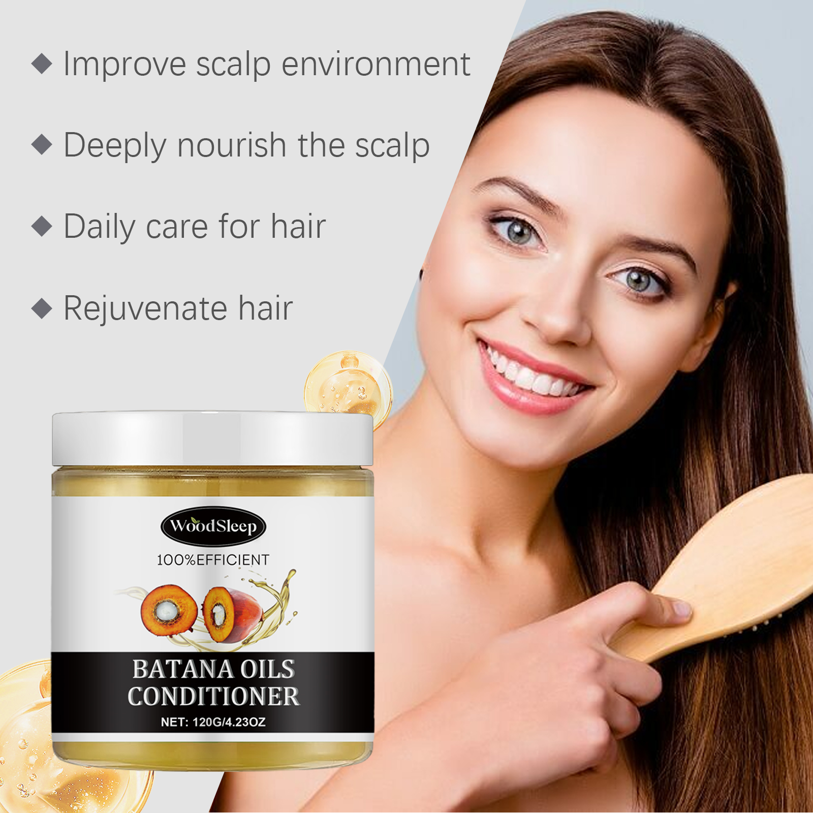 WoodSleep Conditioner hair treatment moisturizing smooth 120g | Premium Hair Care - Image 3