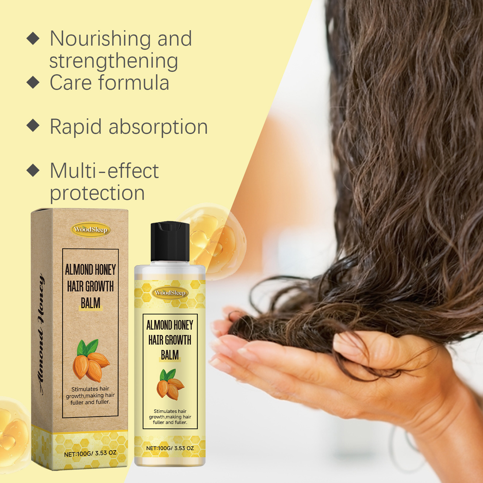 WoodSleep Conditioner hair treatment smooth scalp 100ml | Premium Hair Care - Image 4