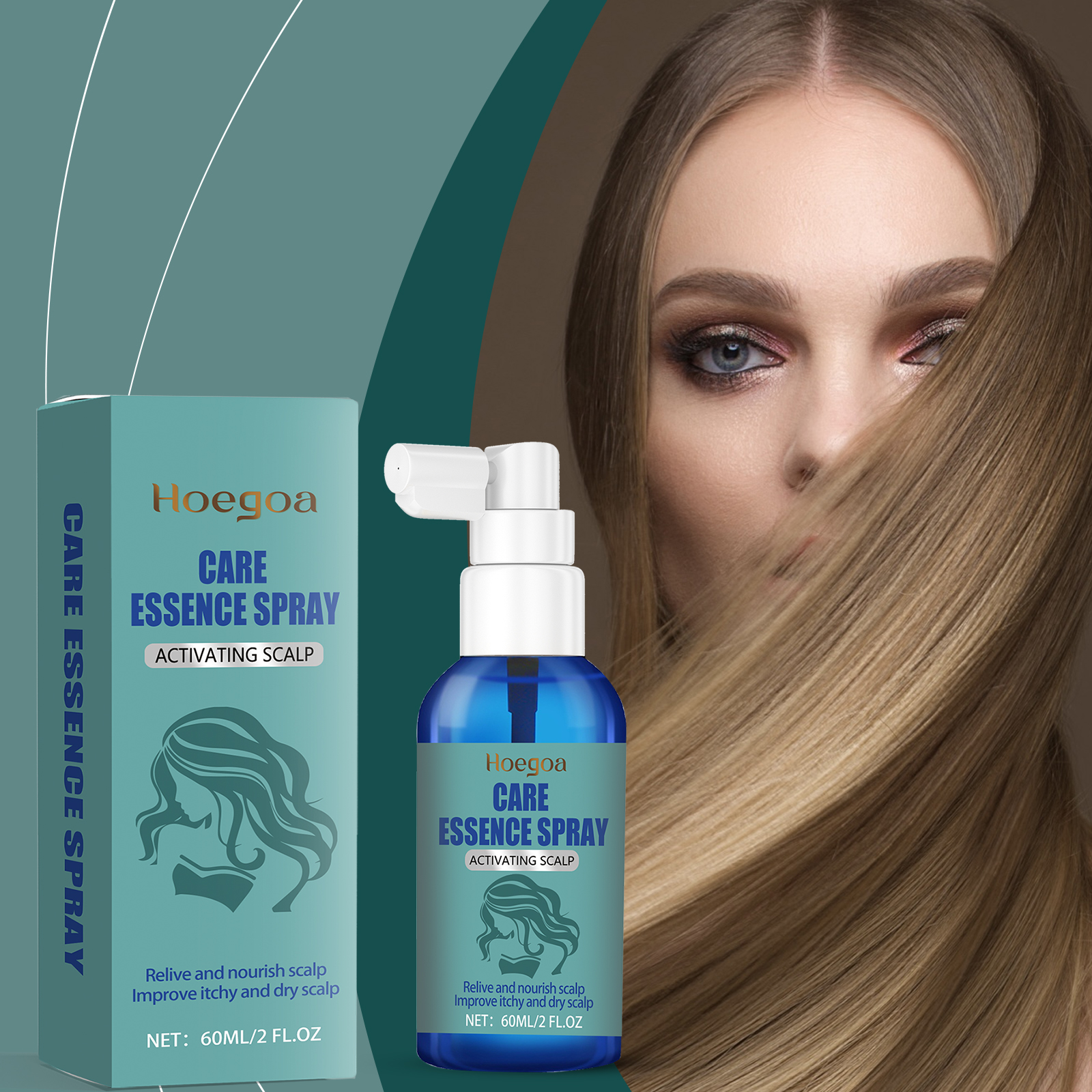 Hoegoa Hair Serums & Essences hair care smooth hydrating 60ml | Premium Hair Care - Image 2