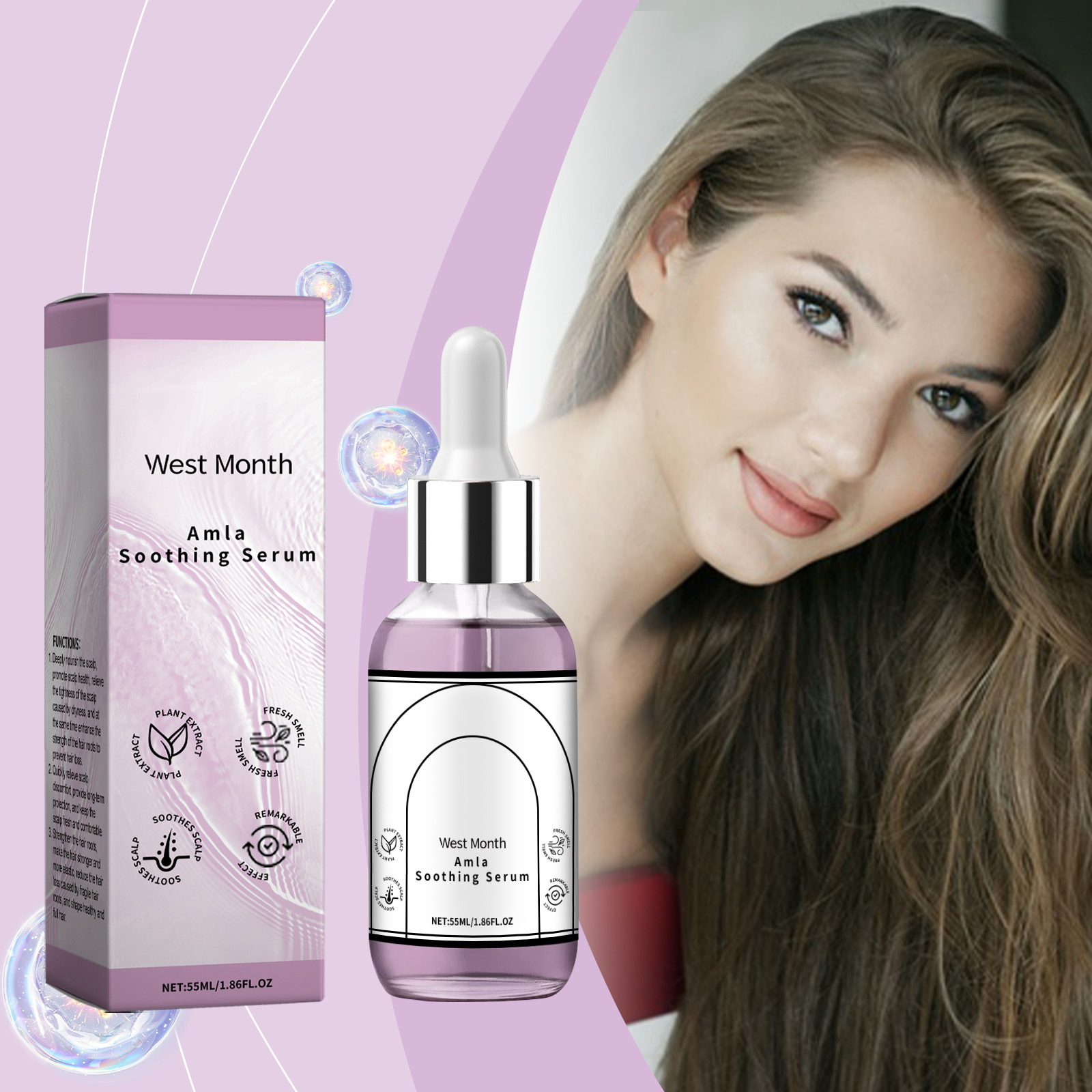 West&Month Hair Serums & Essences hair care essence scalp 55ml | Premium Hair Care - Image 2