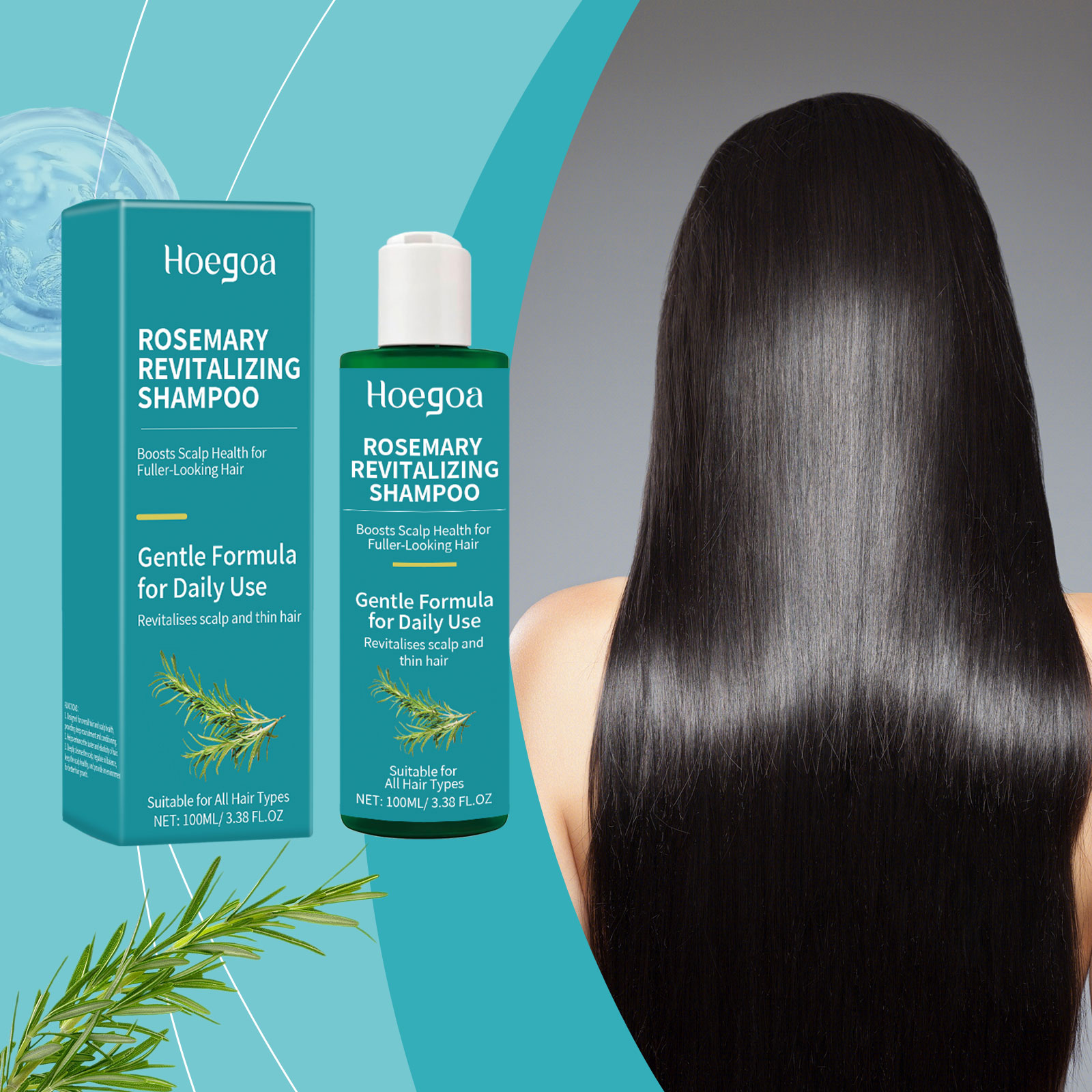 Hoegoa Shampoo hair treatment shampoo smooth 100ml | Premium Hair Care - Image 2