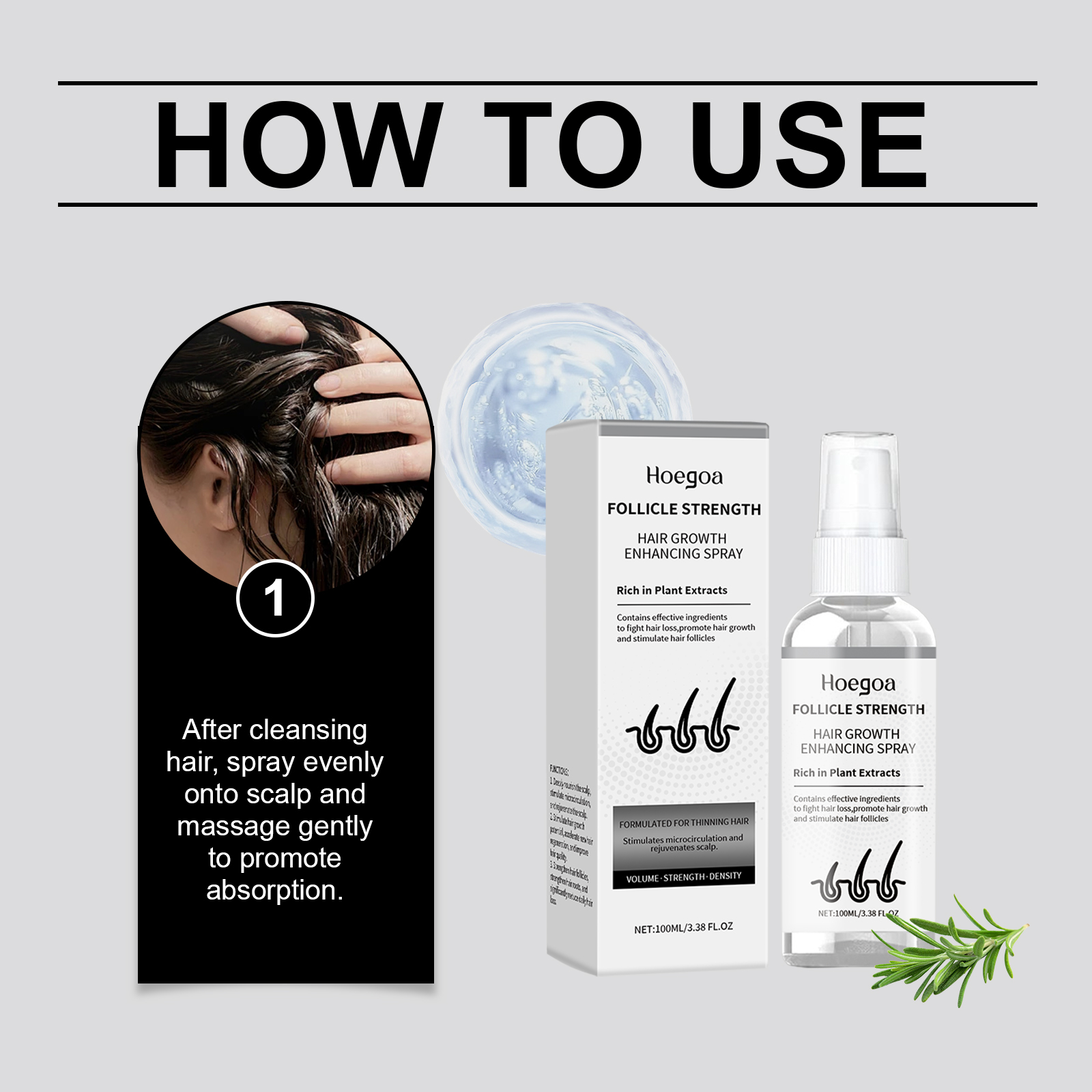Hoegoa Hair Growth Products hair care hair treatment moisturizing 100ml | Premium Hair Care - Image 6