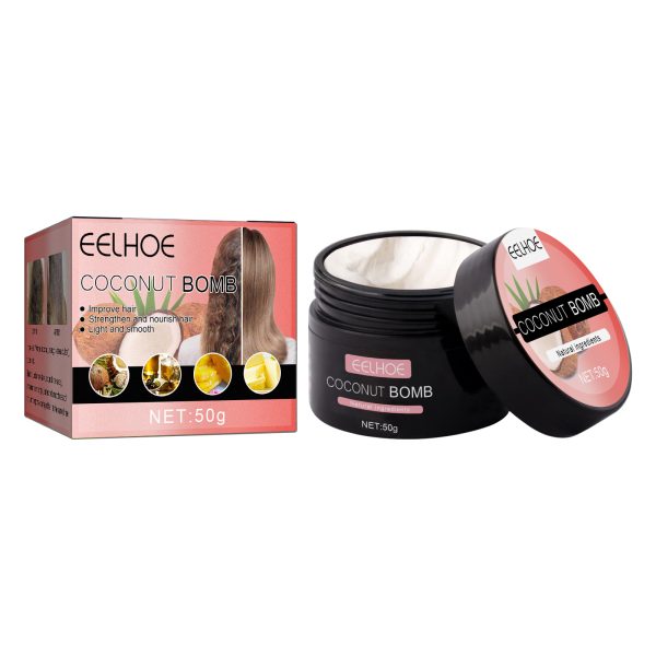 EELHOE Coconut Hair Mask Smooth & Silky 50g detailed close-up