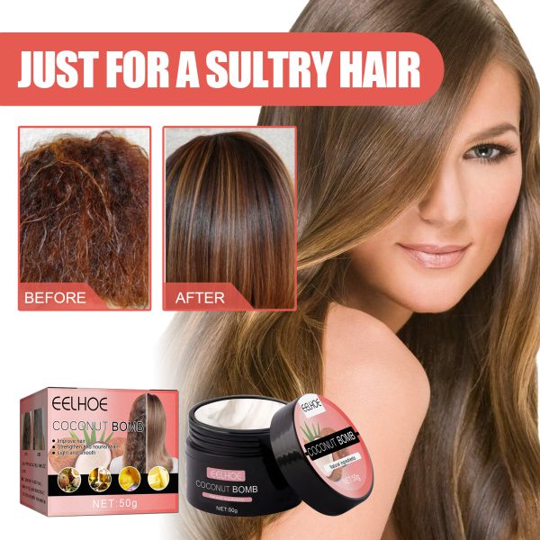 EELHOE Coconut Hair Mask Smooth & Silky 50g front view