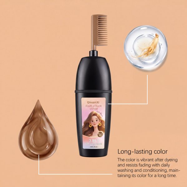 GleamXi Hair Care Product Hair Coloring 150ml packaging and label