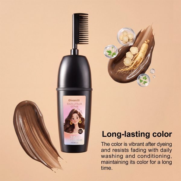 GleamXi Hair Care Product Hair Coloring 150ml packaging and label