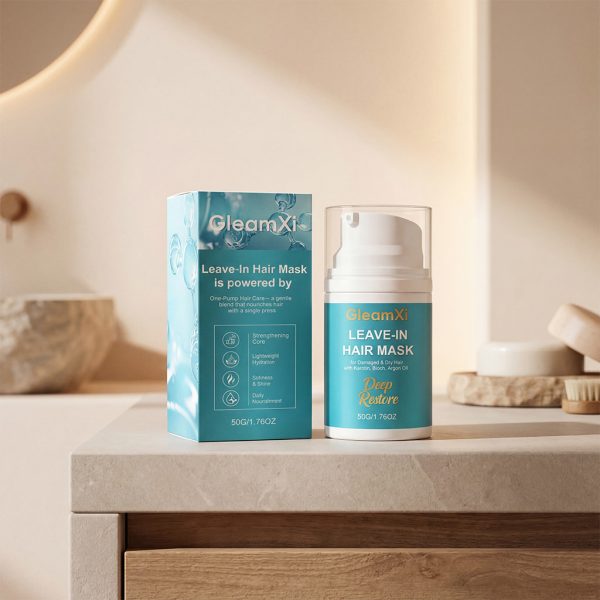 gleamxi-protein-hair-mask-smooth-silky-50g-1-1.jpg Biotin & Argan Oil Deep Conditioning Hair Mask | GleamXi 50g