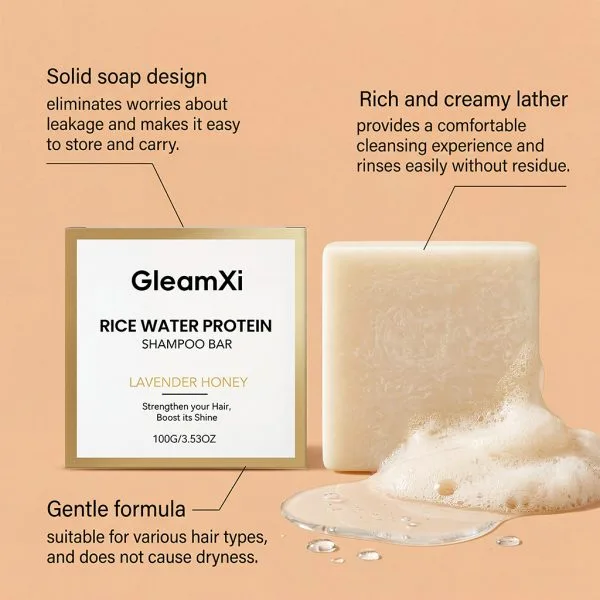 Glycerin & Shea Butter Anti Hair Loss Shampoo | GleamXi 100g